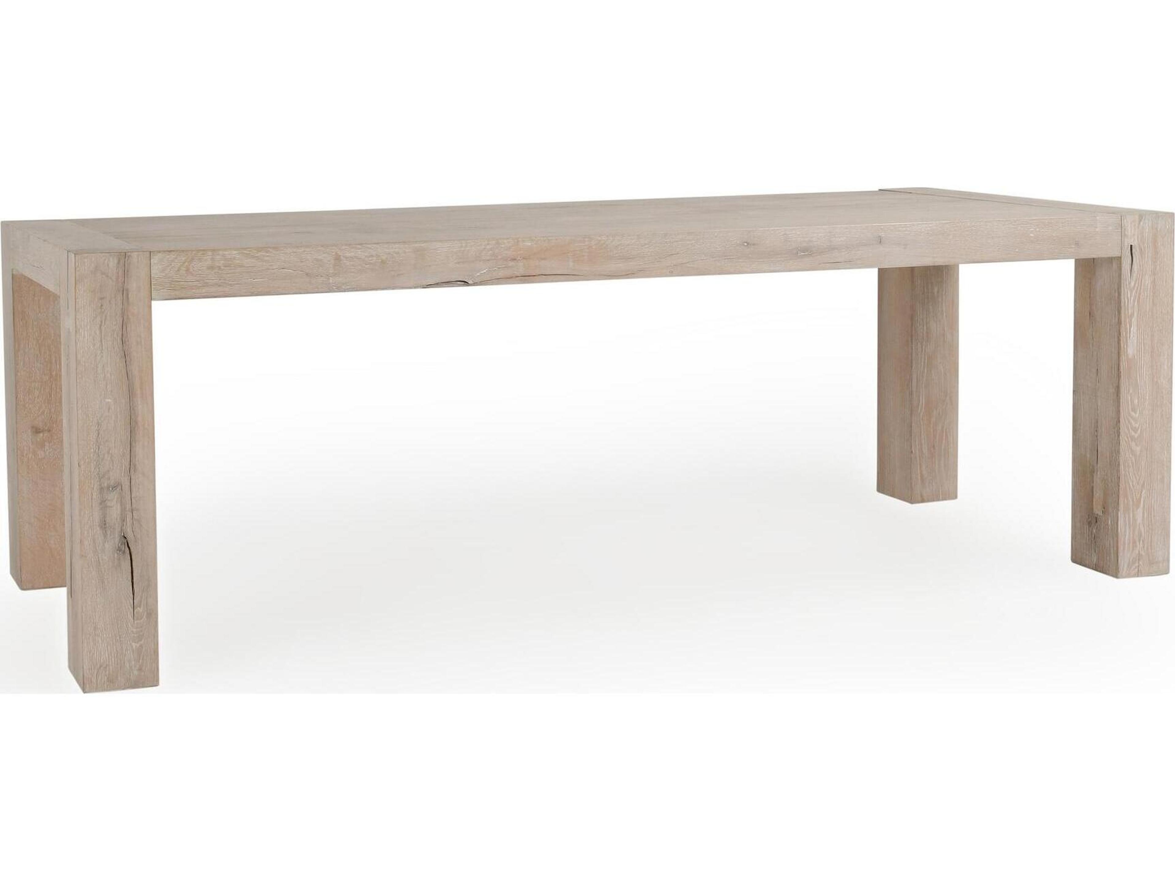 Kingston Rectangular Wood White Dining Table