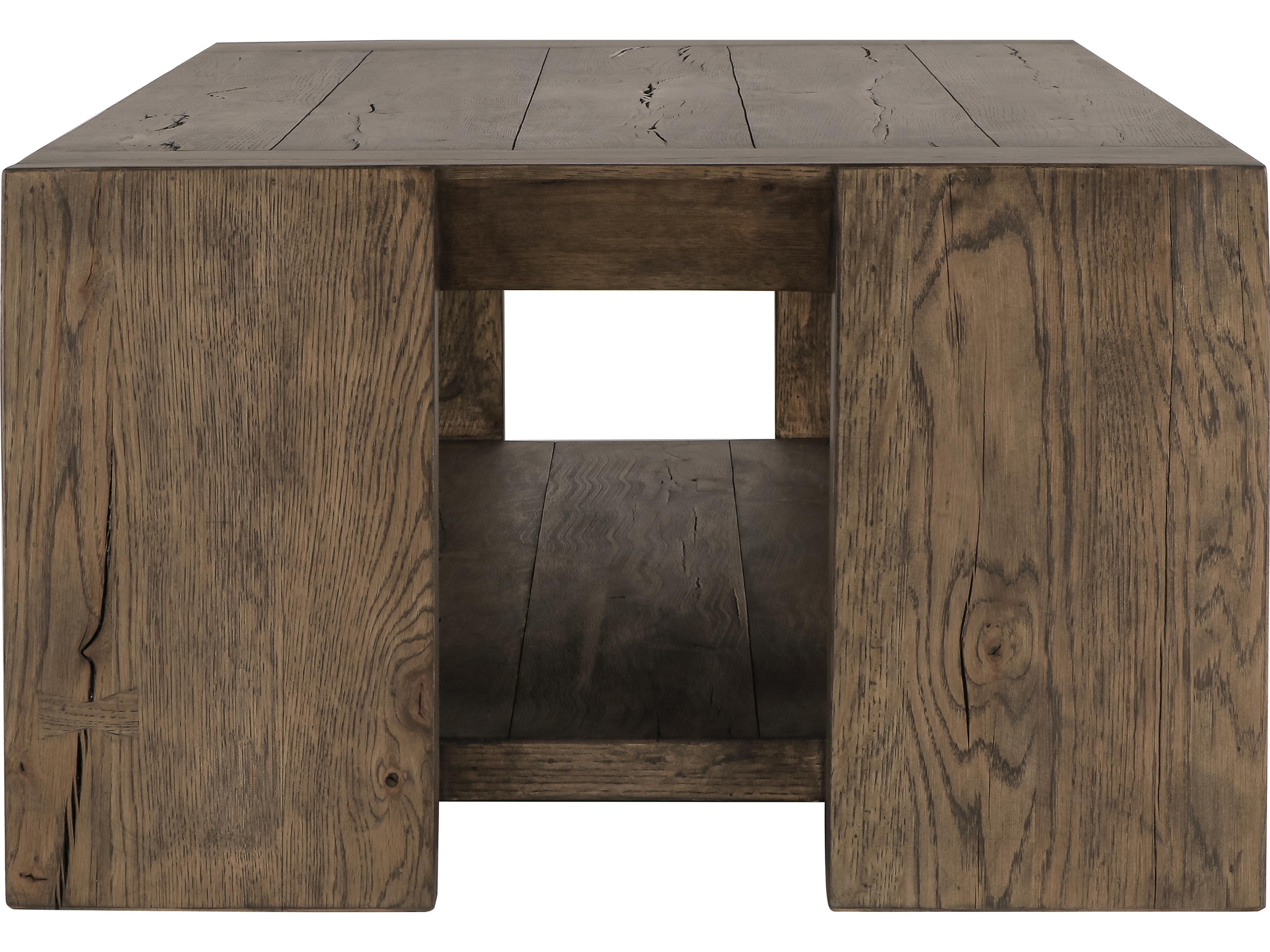 Classic Home Troy Rectangular Wood Brown Coffee Table