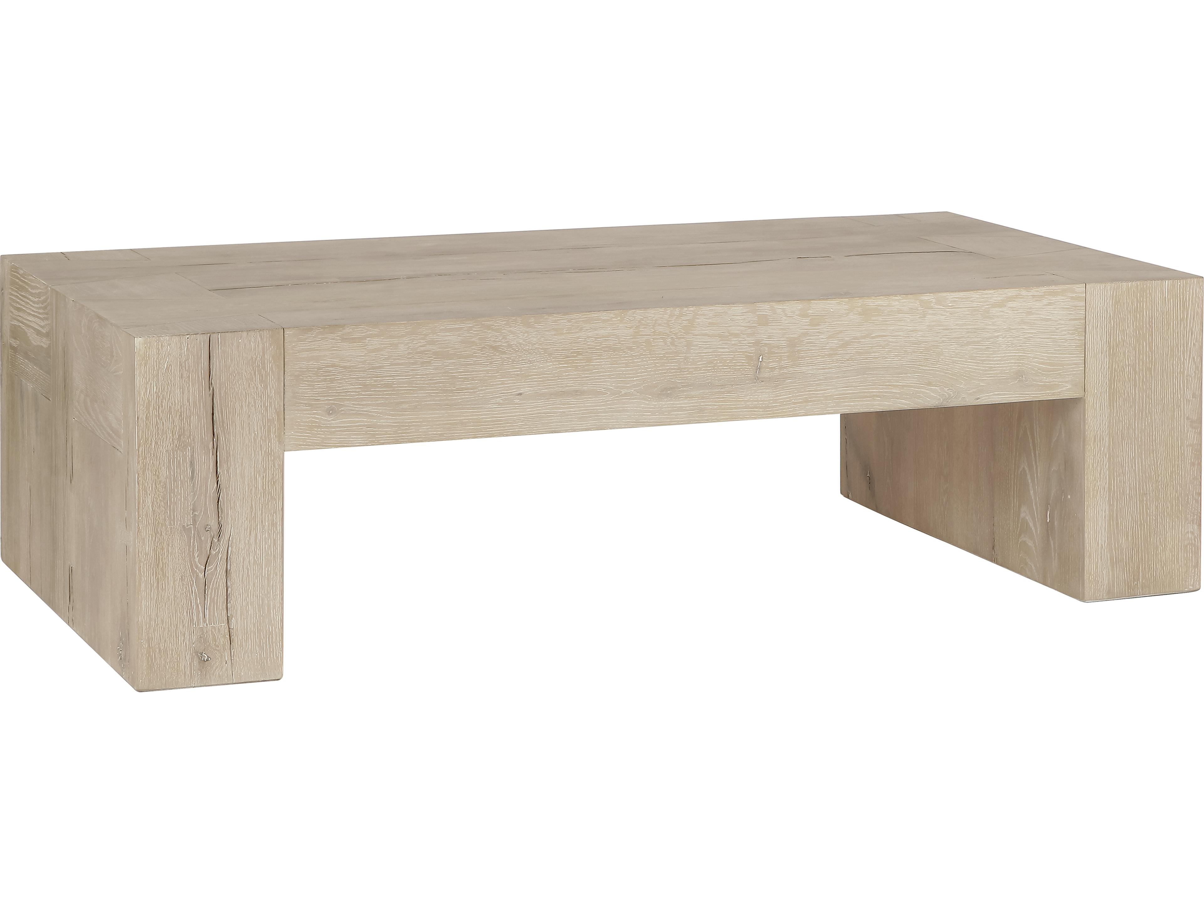 Bristol Rectangular Wood Meadow White Coffee Table