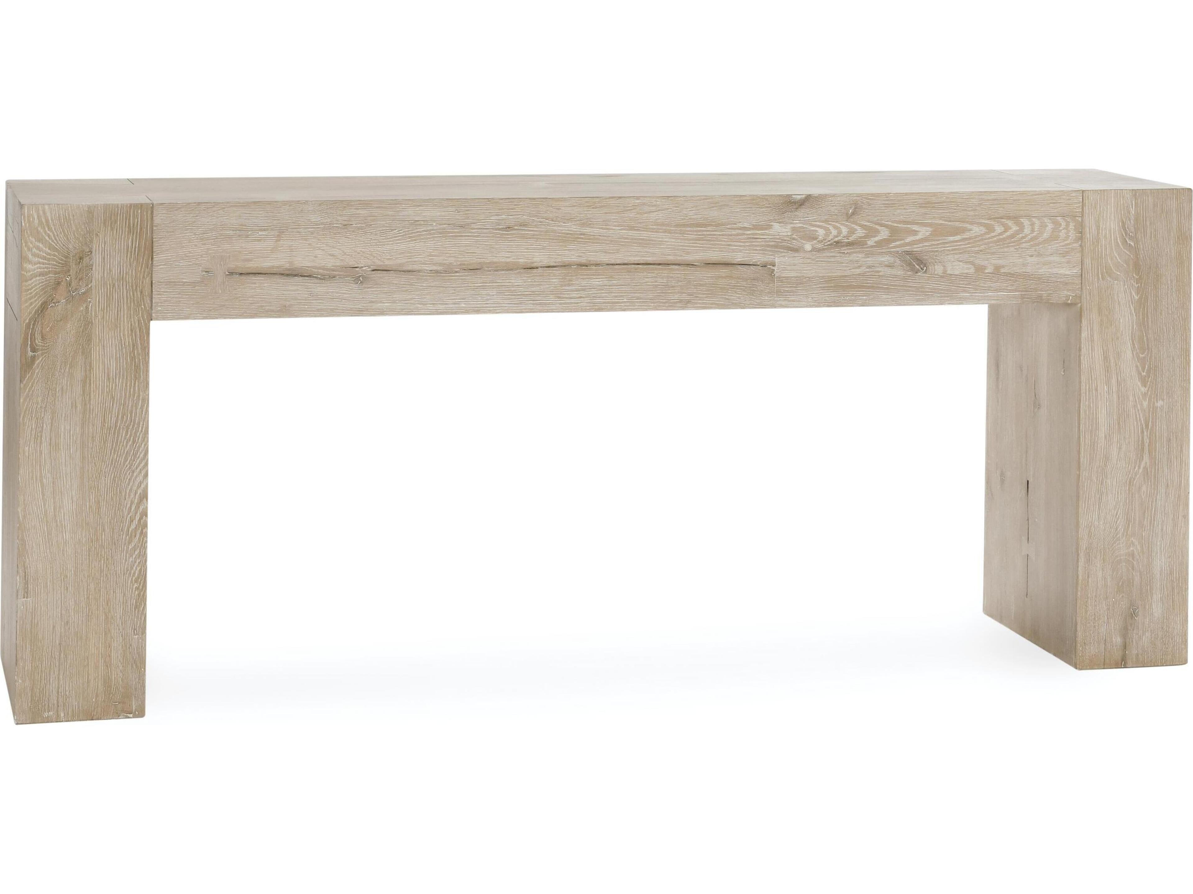 Bristol Rectangular Wood Meadow White Console Table