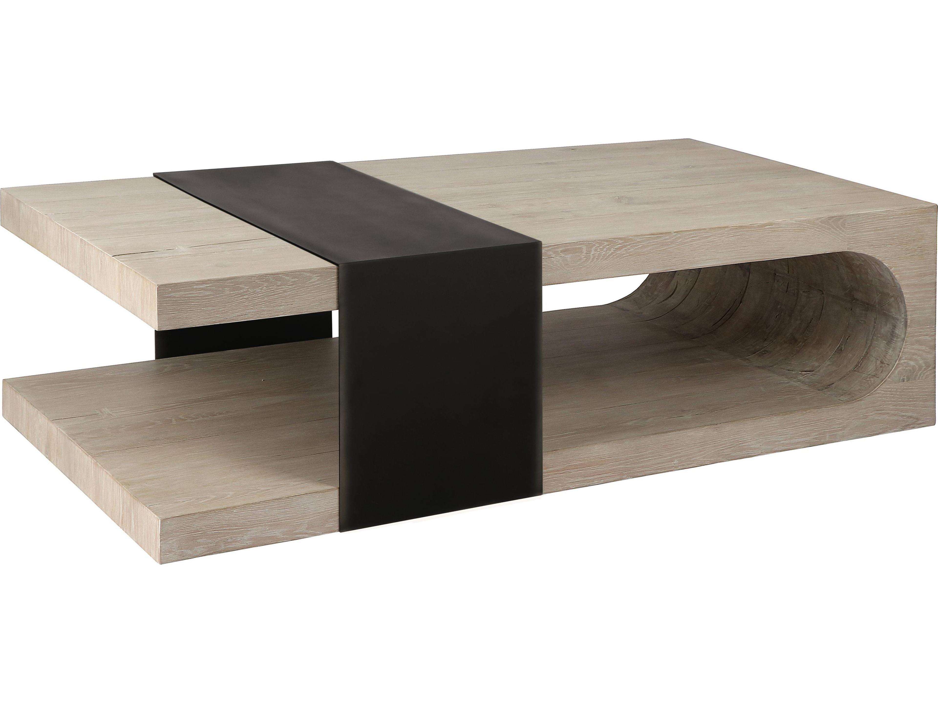 Danica Rectangular Wood White Coffee Table
