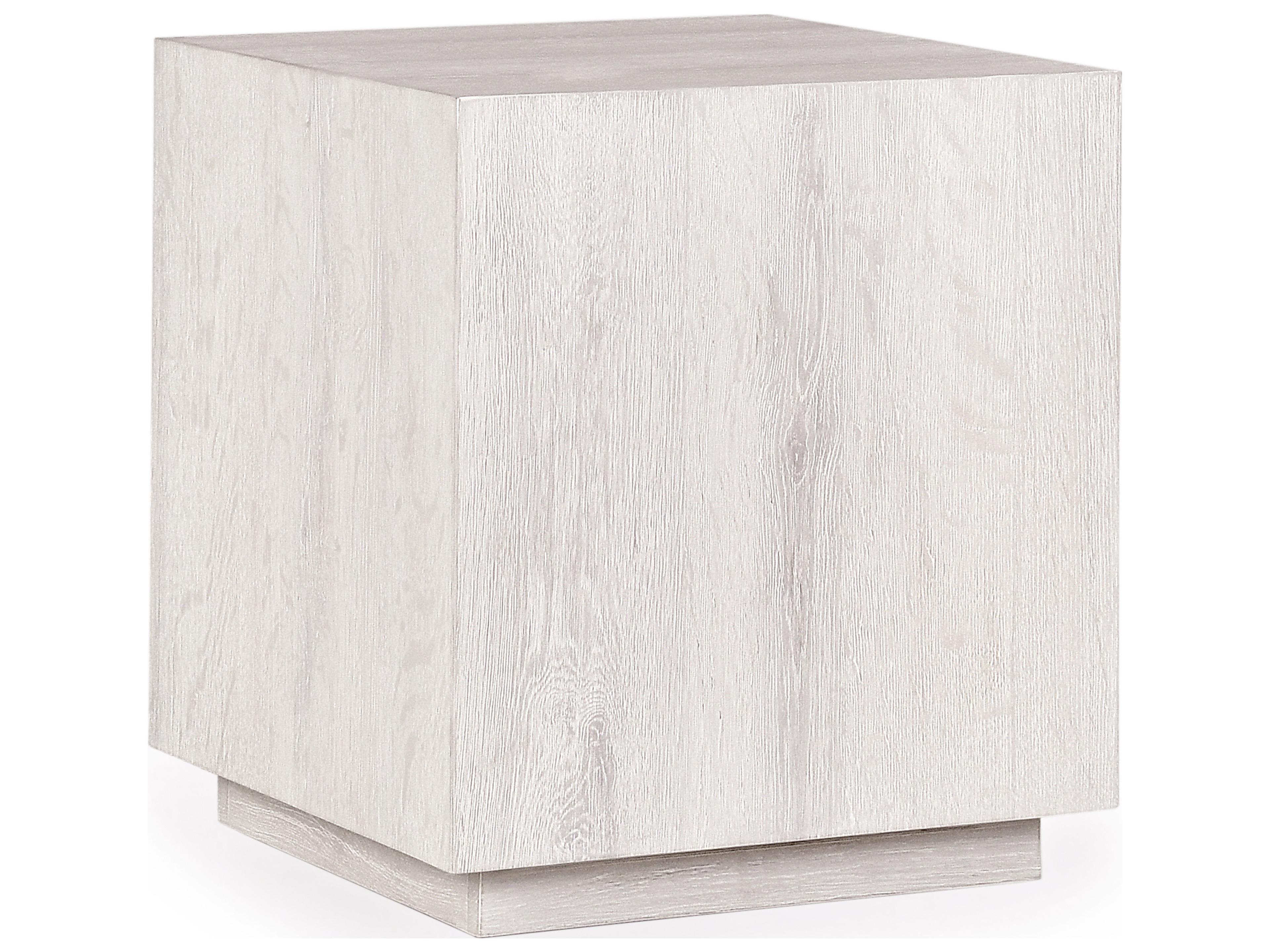 Layne Square Wood White Wash End Table