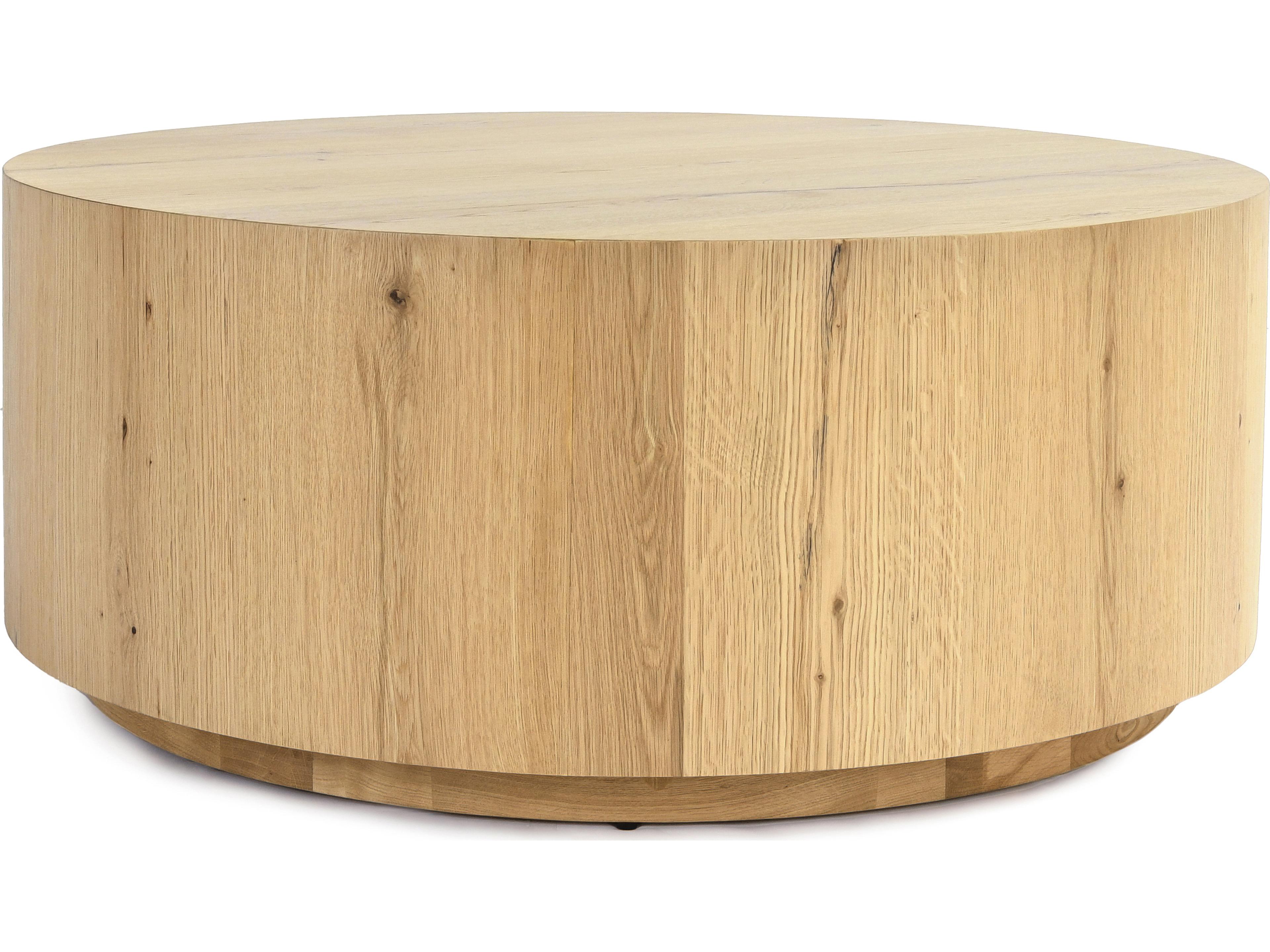 Layne Oval Wood Natural Coffee Table