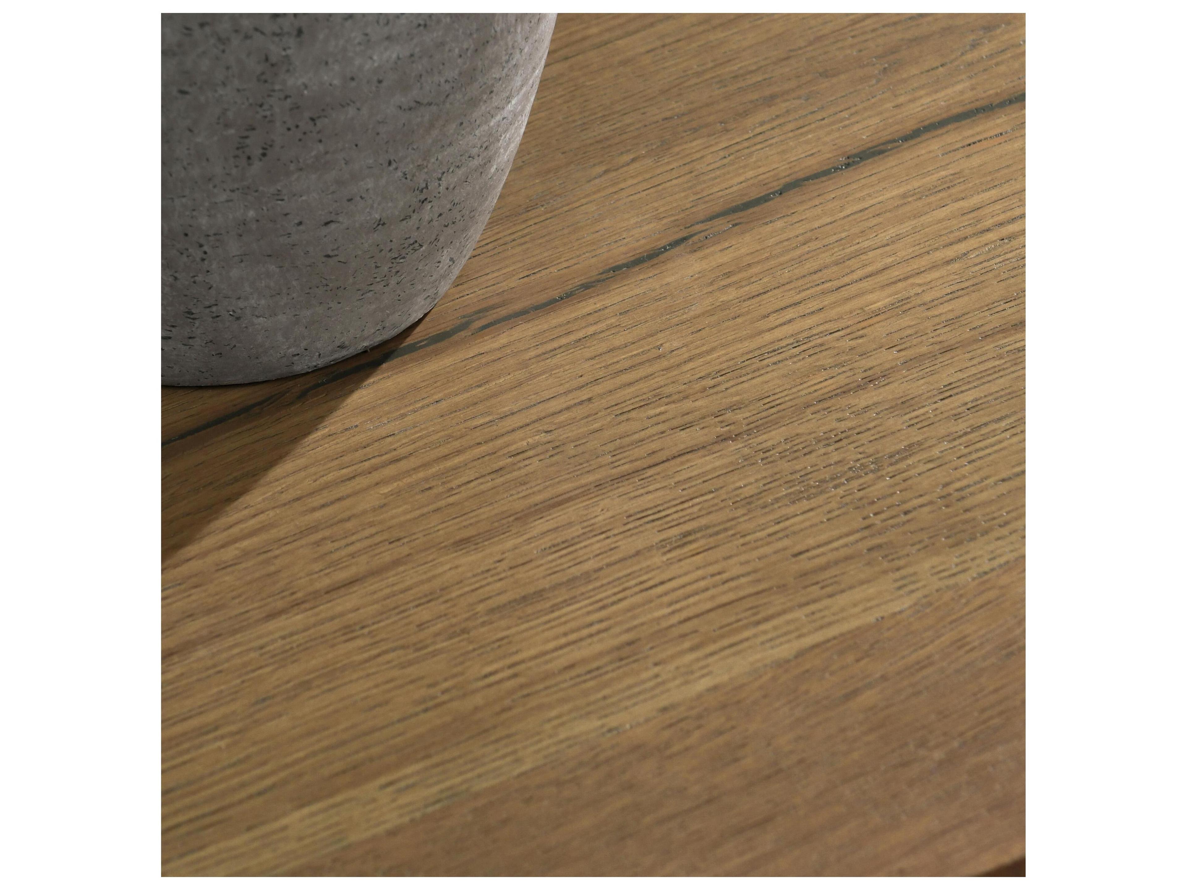 Classic Home Layne Round Wood Light Brown End Table