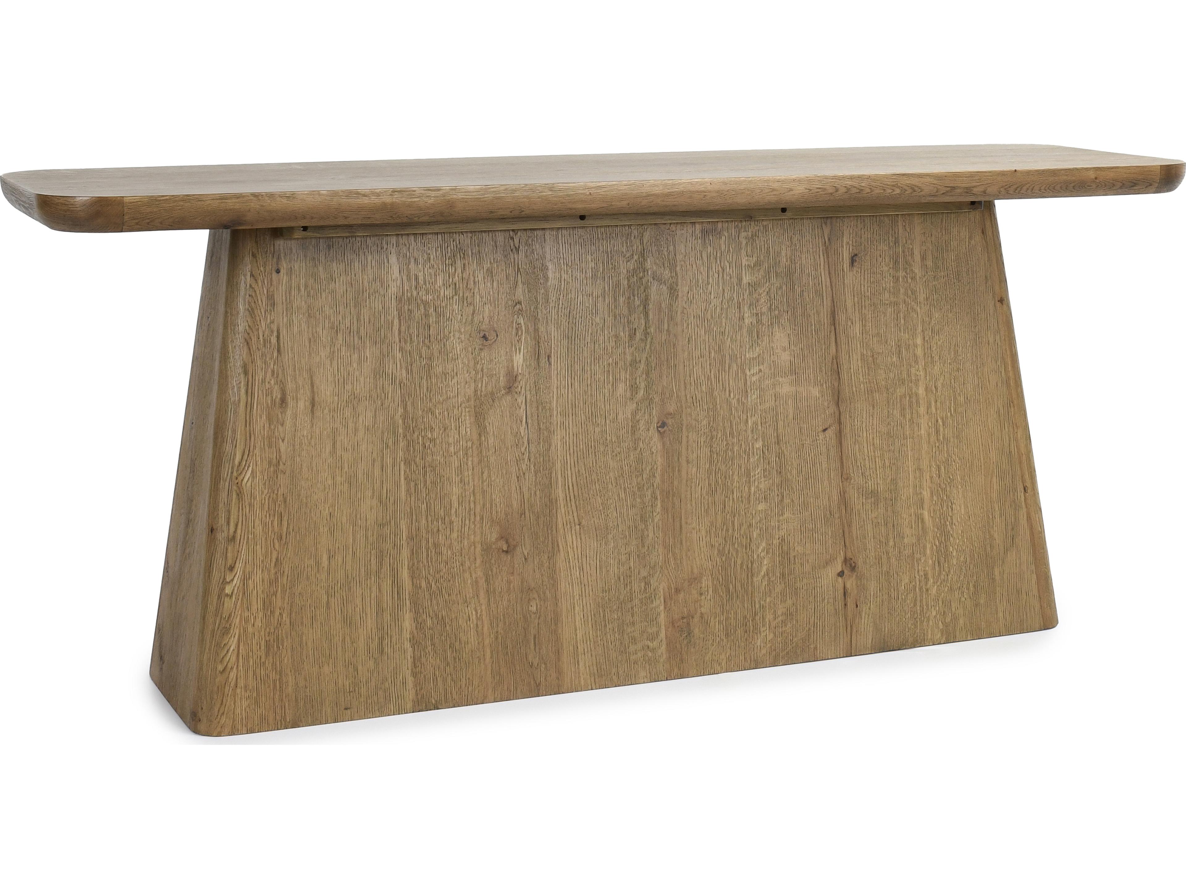 Orlando Rectangular Wood Light Brown Console Table