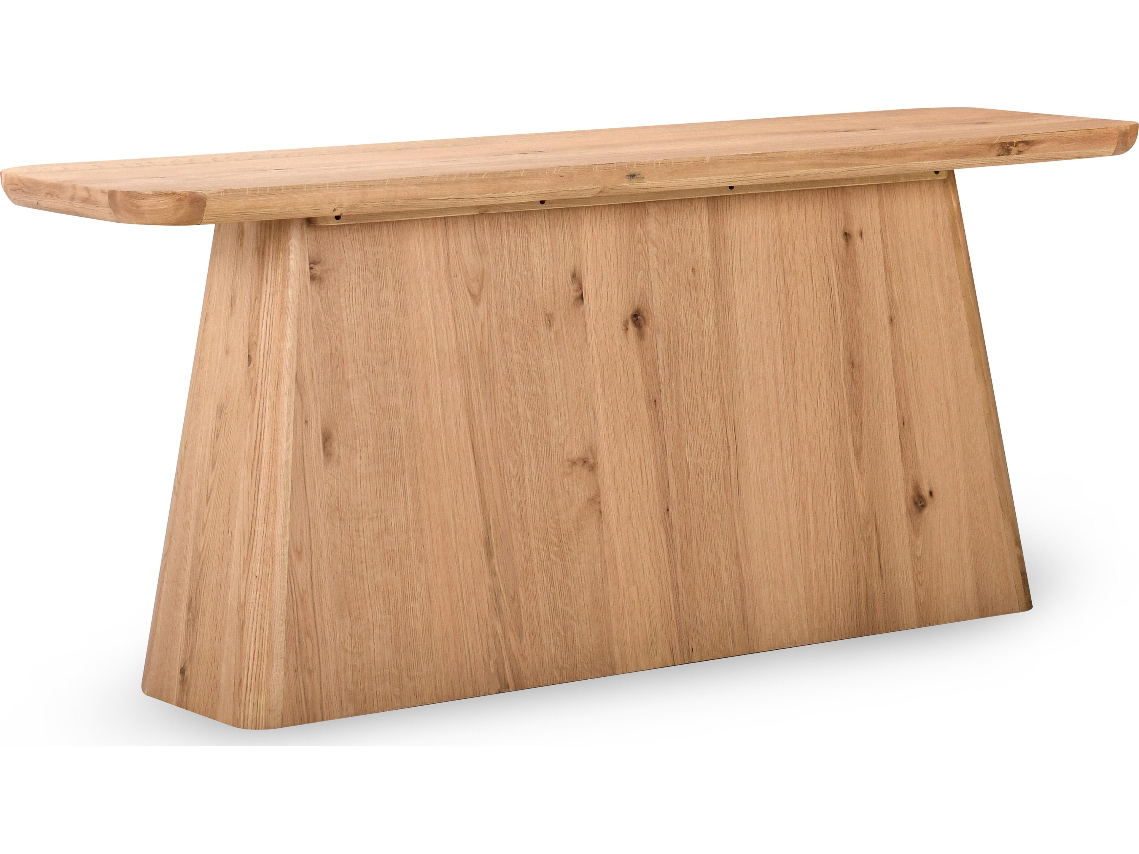 Orlando Rectangular Wood Natural Console Table