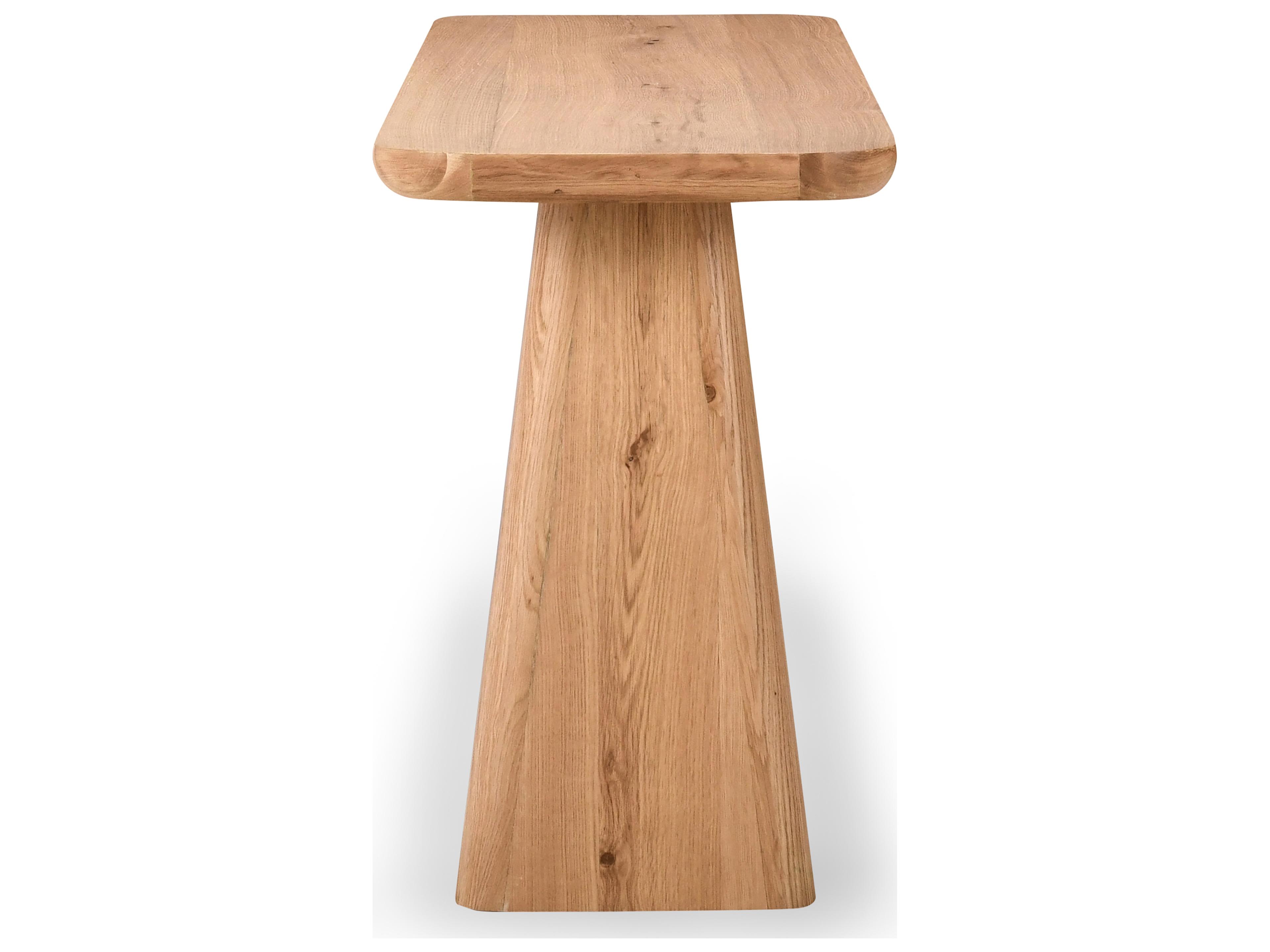 Classic Home Orlando Rectangular Wood Natural Console Table