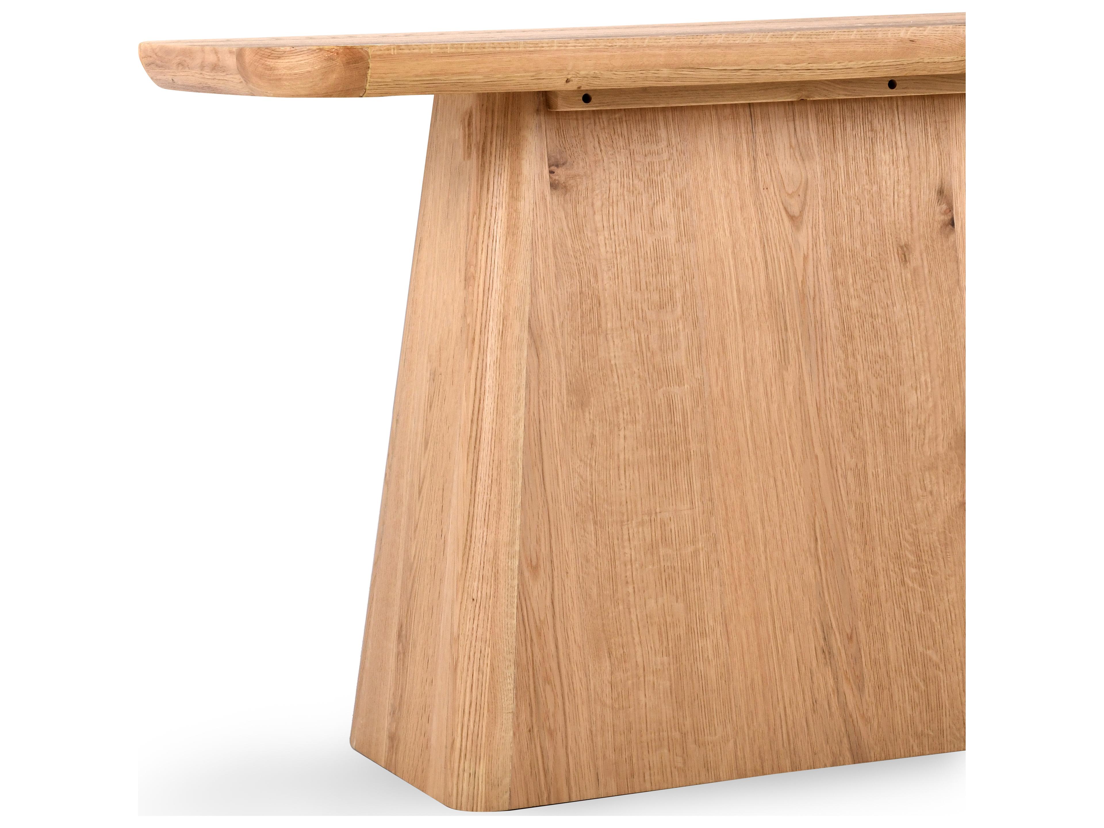 Classic Home Orlando Rectangular Wood Natural Console Table