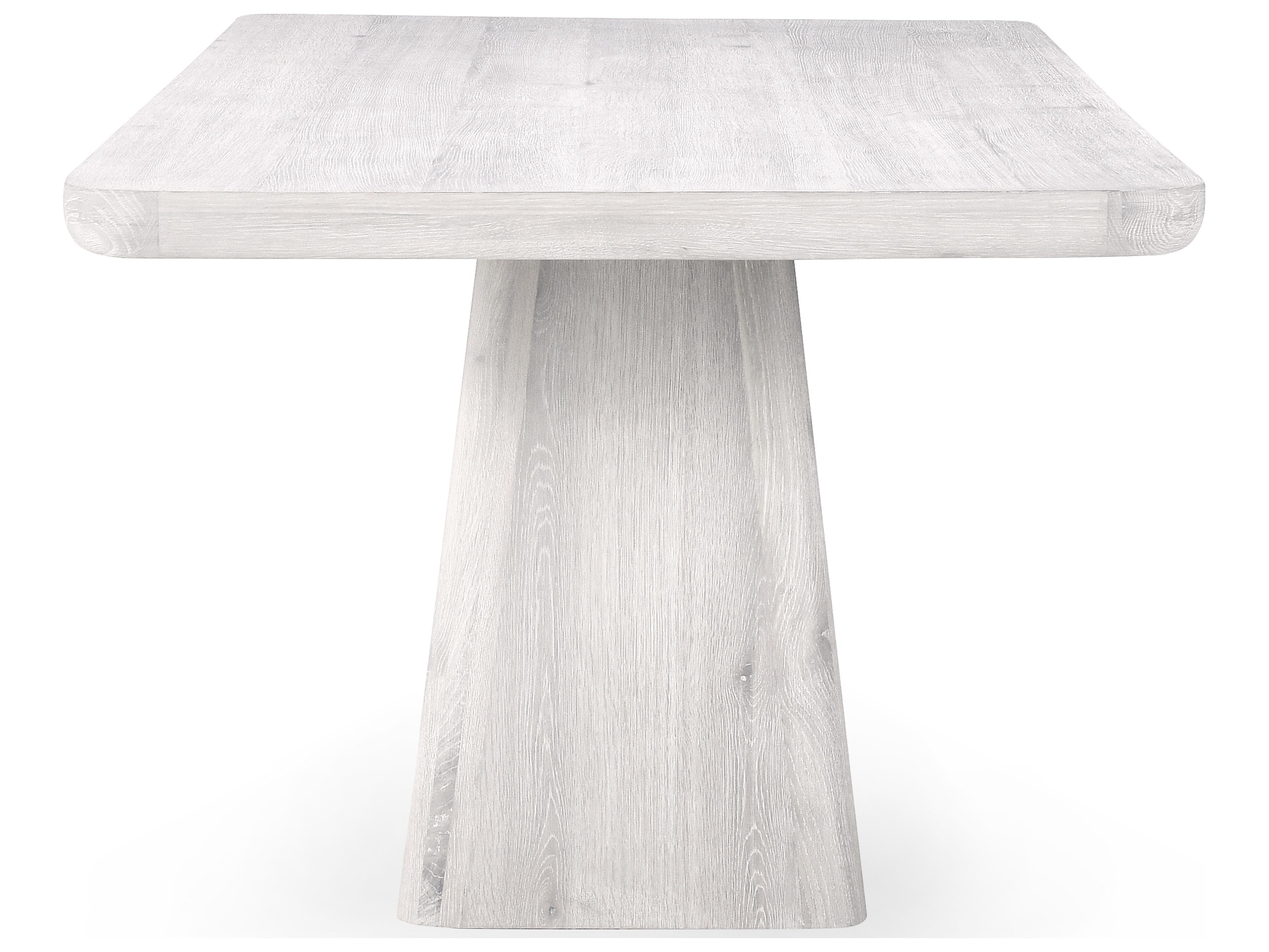 Classic Home Orlando Rectangular Wood Whitewash Dining Table