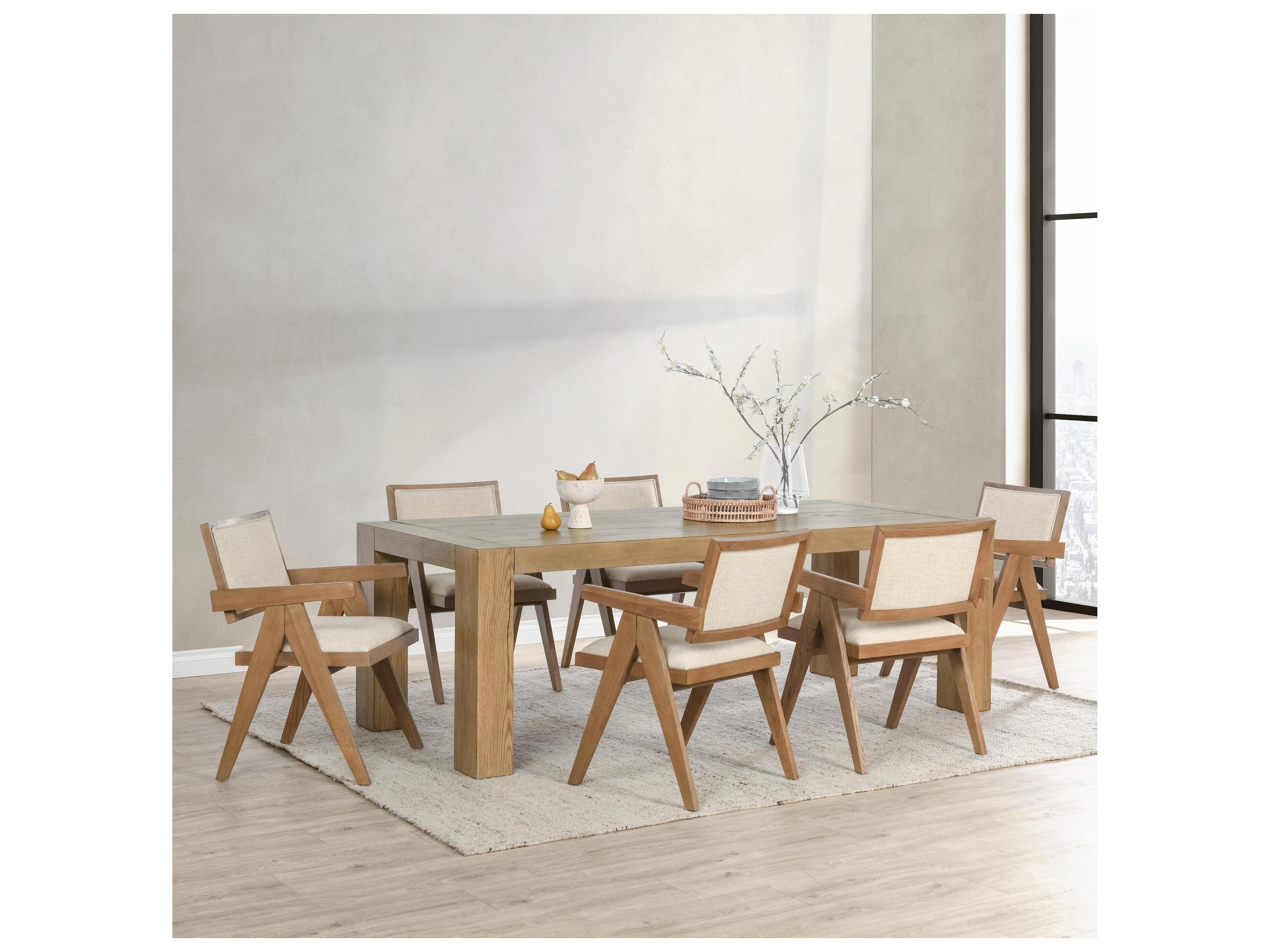 Classic Home Kingston Rectangular Wood Natural Dining Table