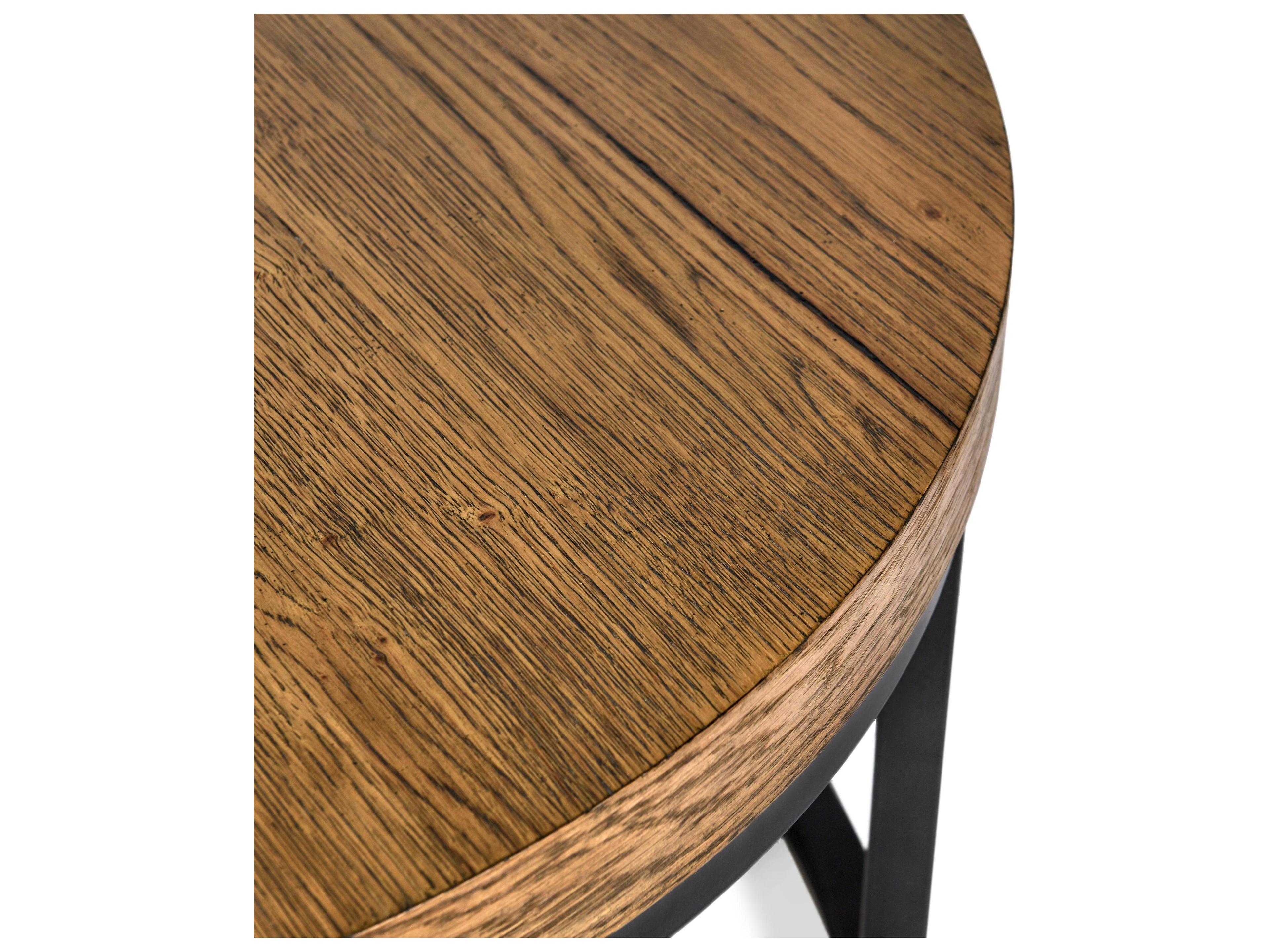 Classic Home Catta Round Wood Light Brown Coffee Table