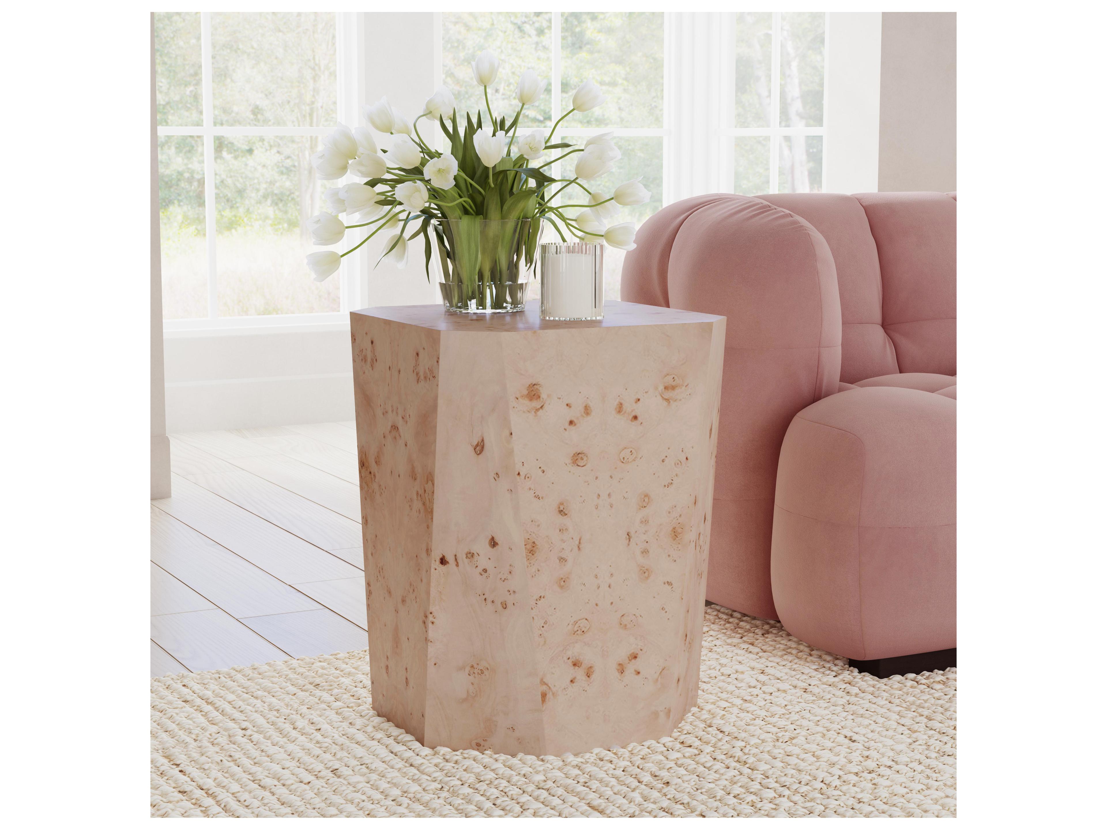 Classic Home Avena Wood Natural End Table