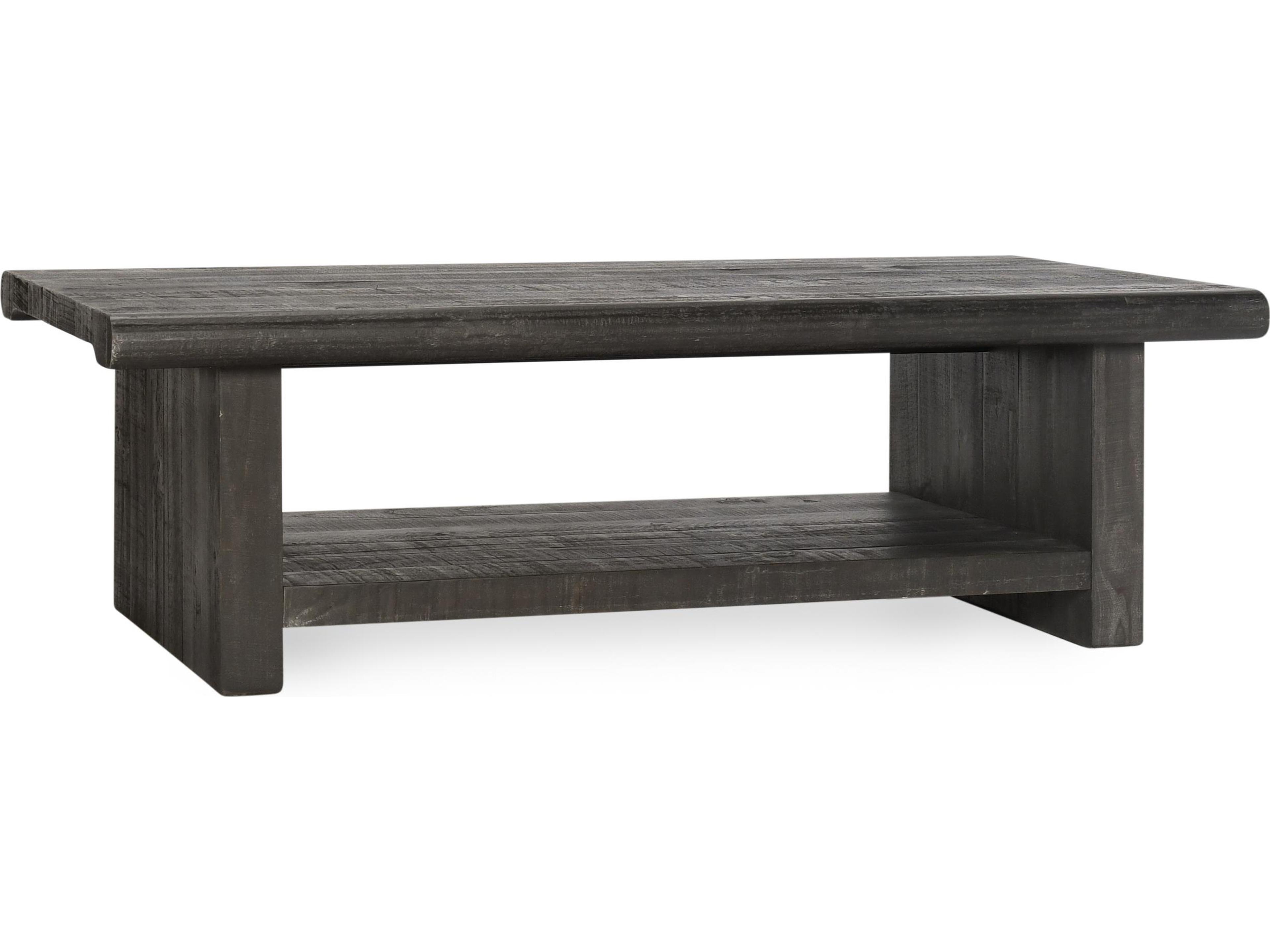 Larson Rectangular Wood Black Coffee Table