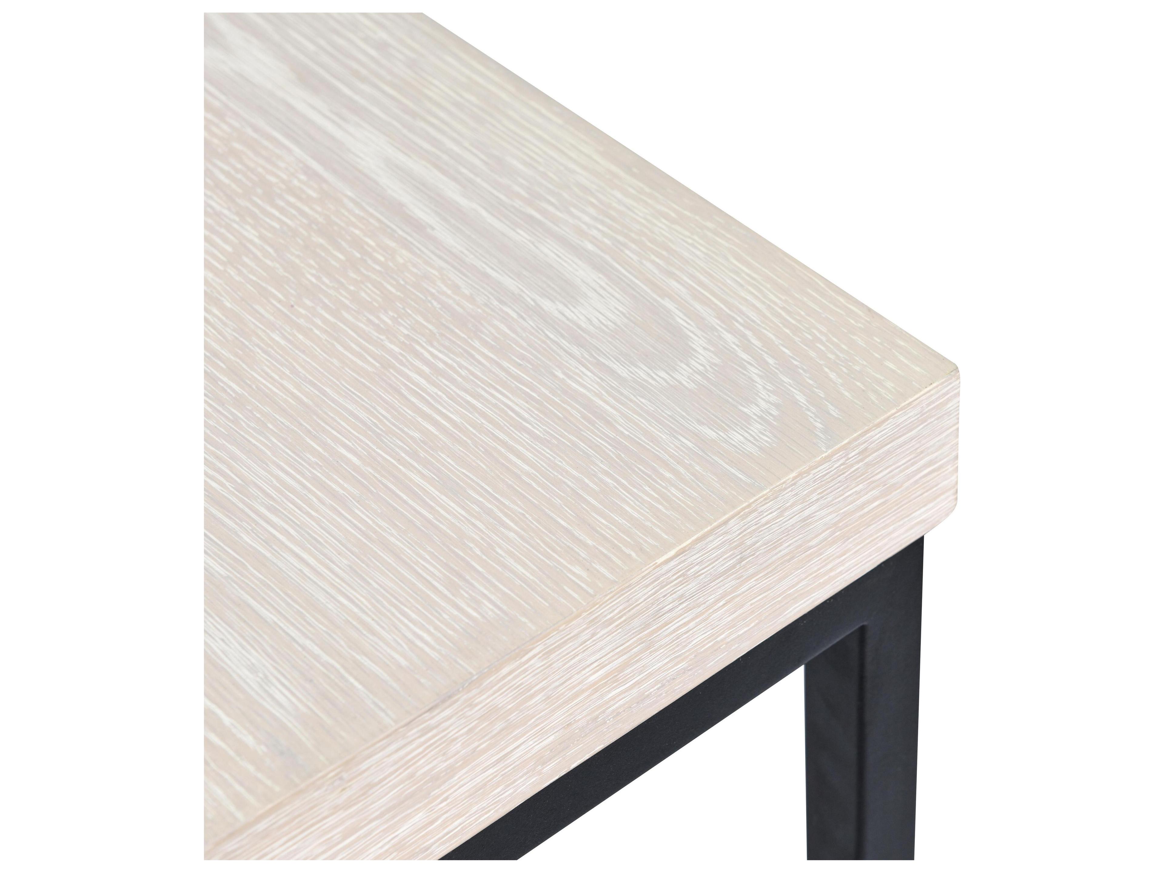 Classic Home Catta Square Wood White End Table