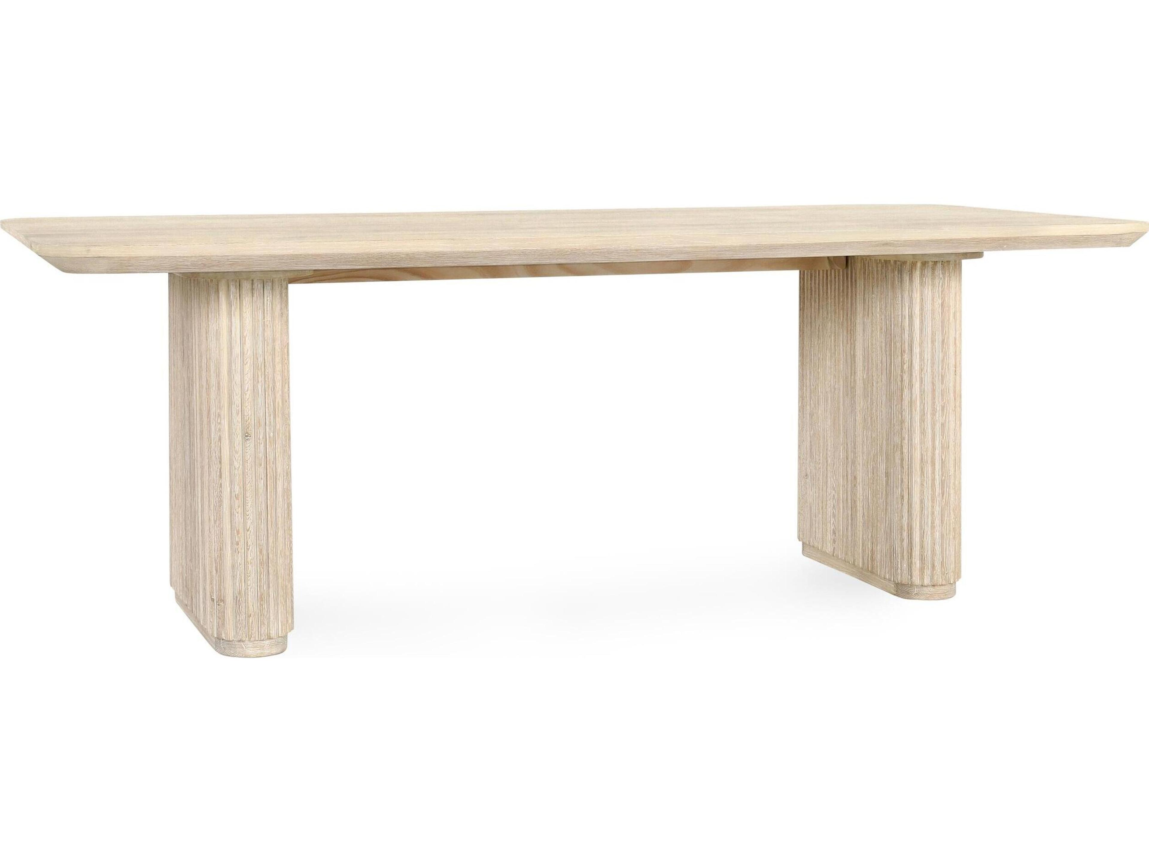 Vander Rectangular Wood Cream Dining Table
