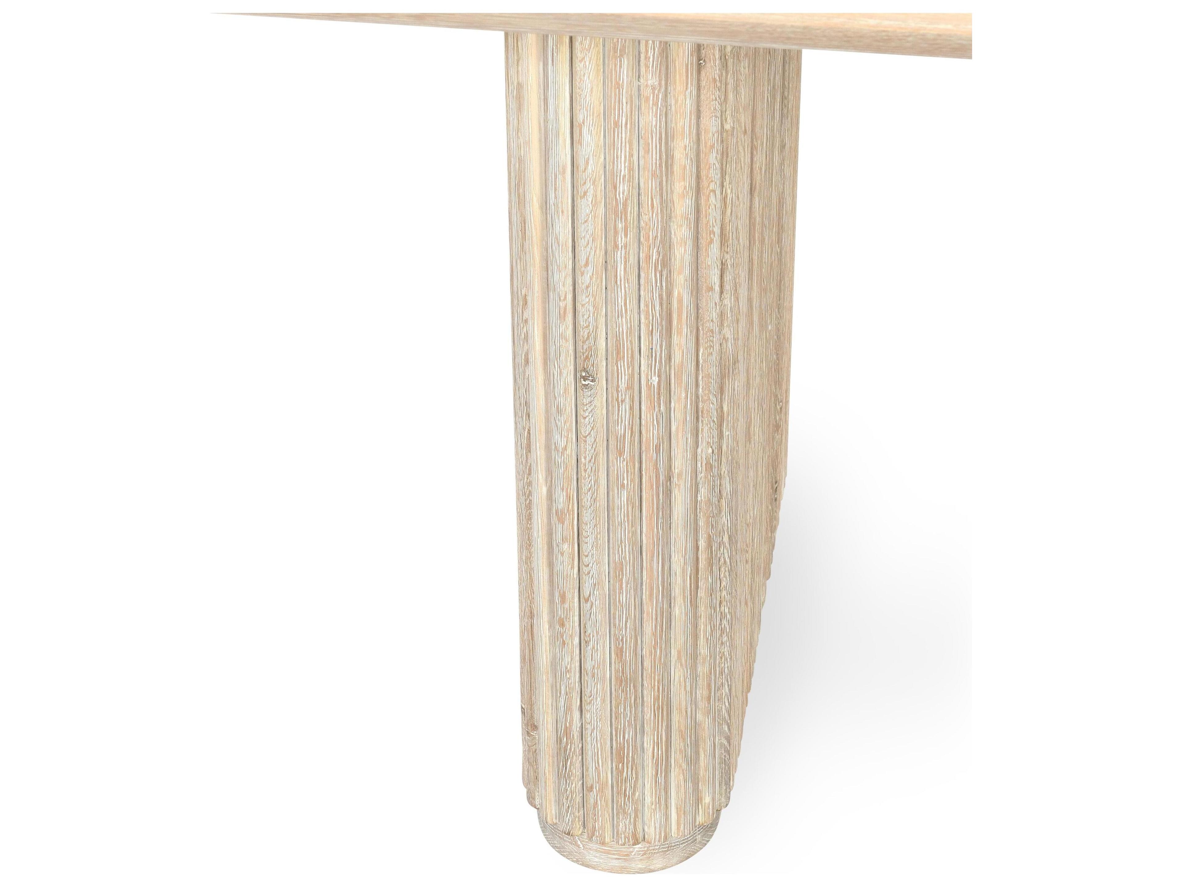 Classic Home Vander Rectangular Wood Cream Dining Table