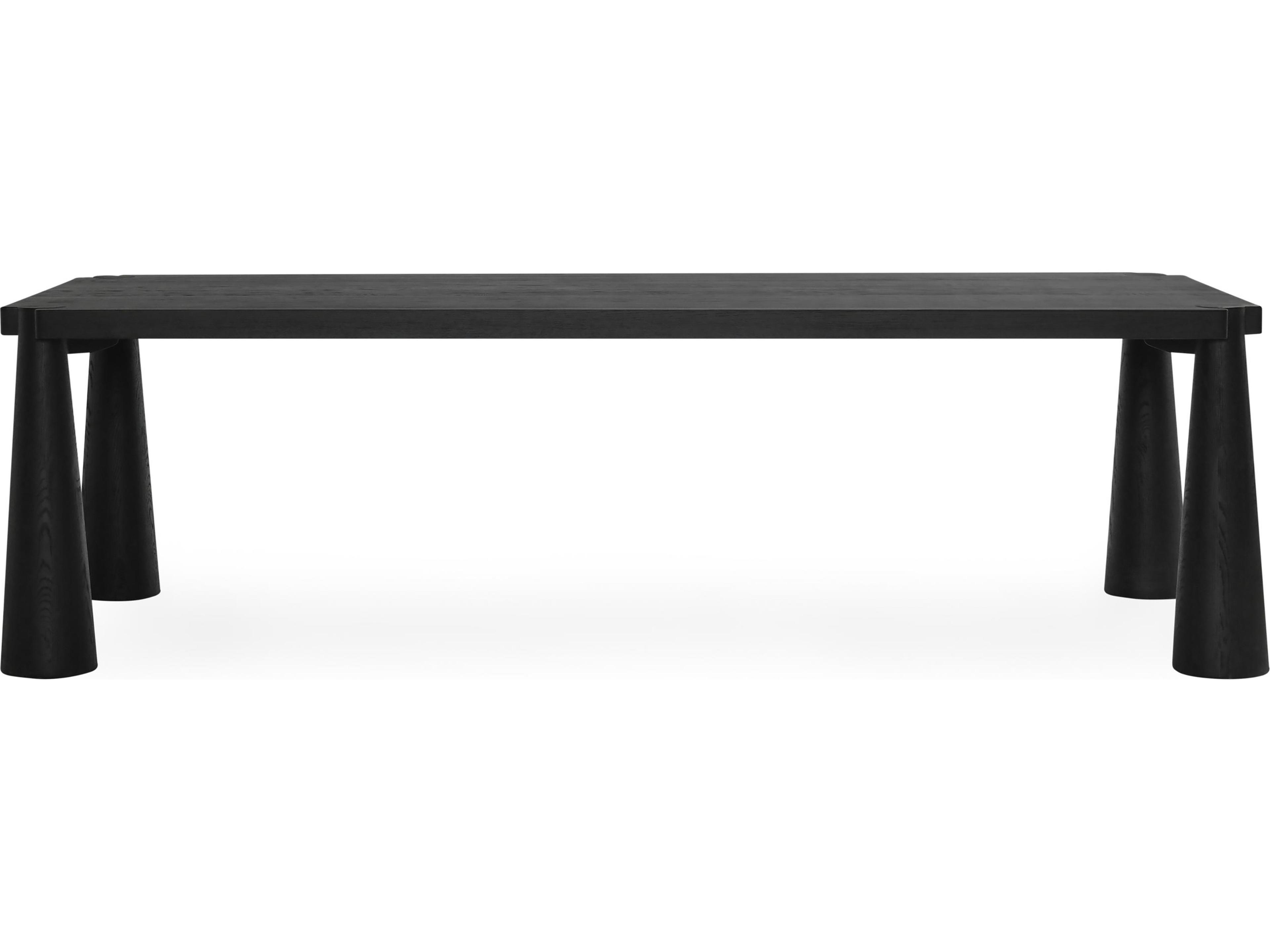 Classic Home Atrop Rectangular Wood Black Dining Table