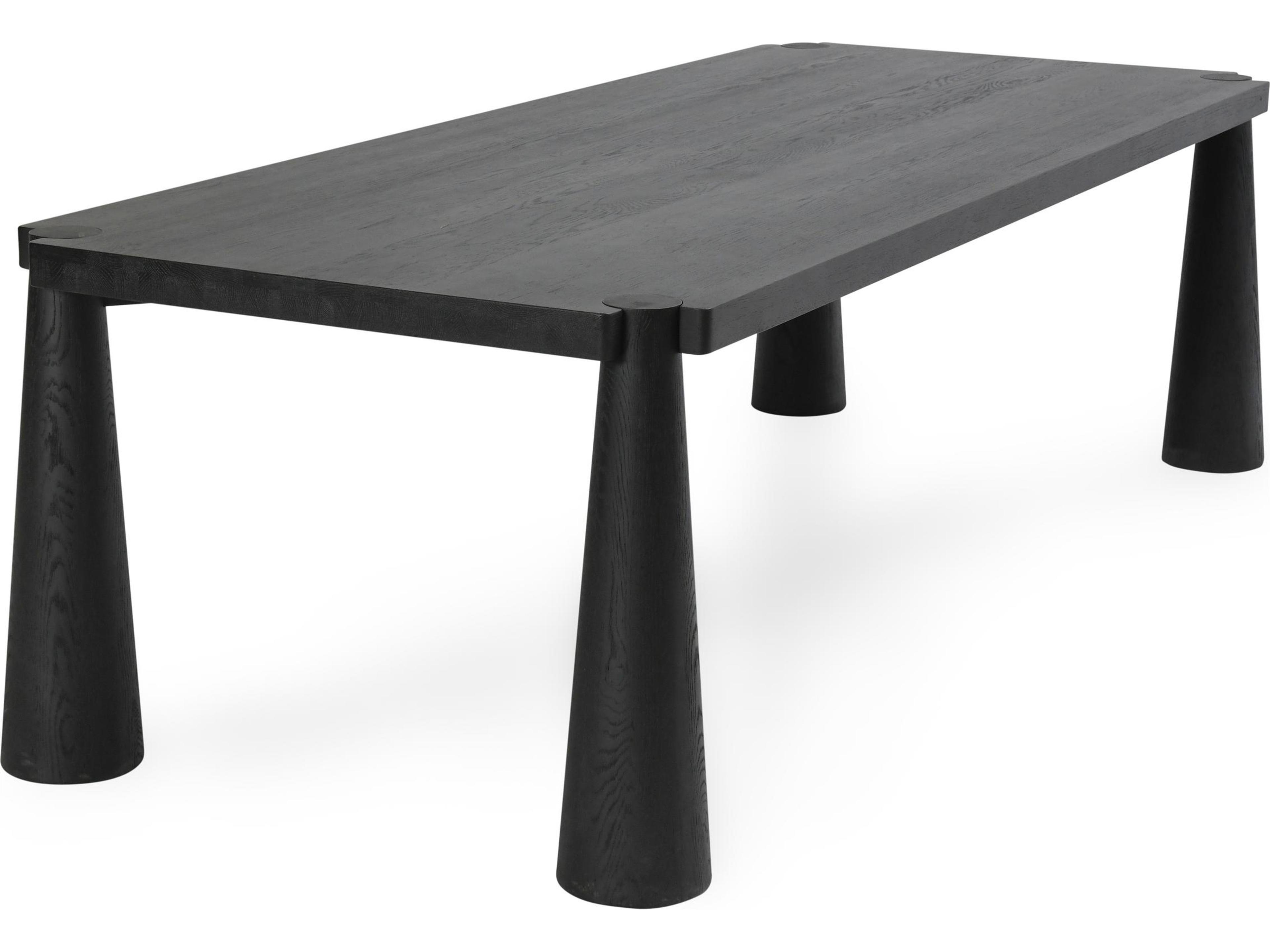 Classic Home Atrop Rectangular Wood Black Dining Table