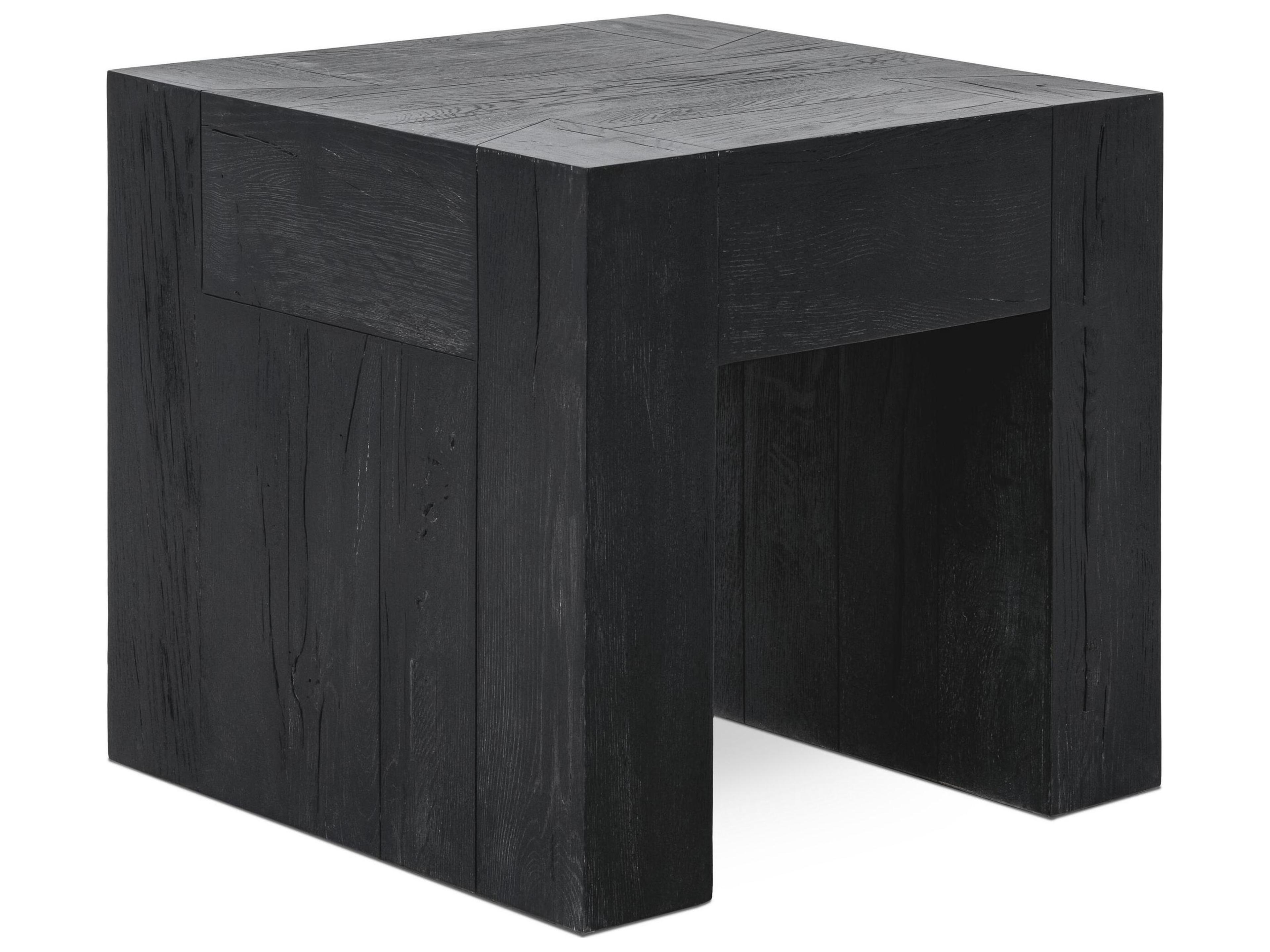Bristol Square Wood Meadow Black End Table