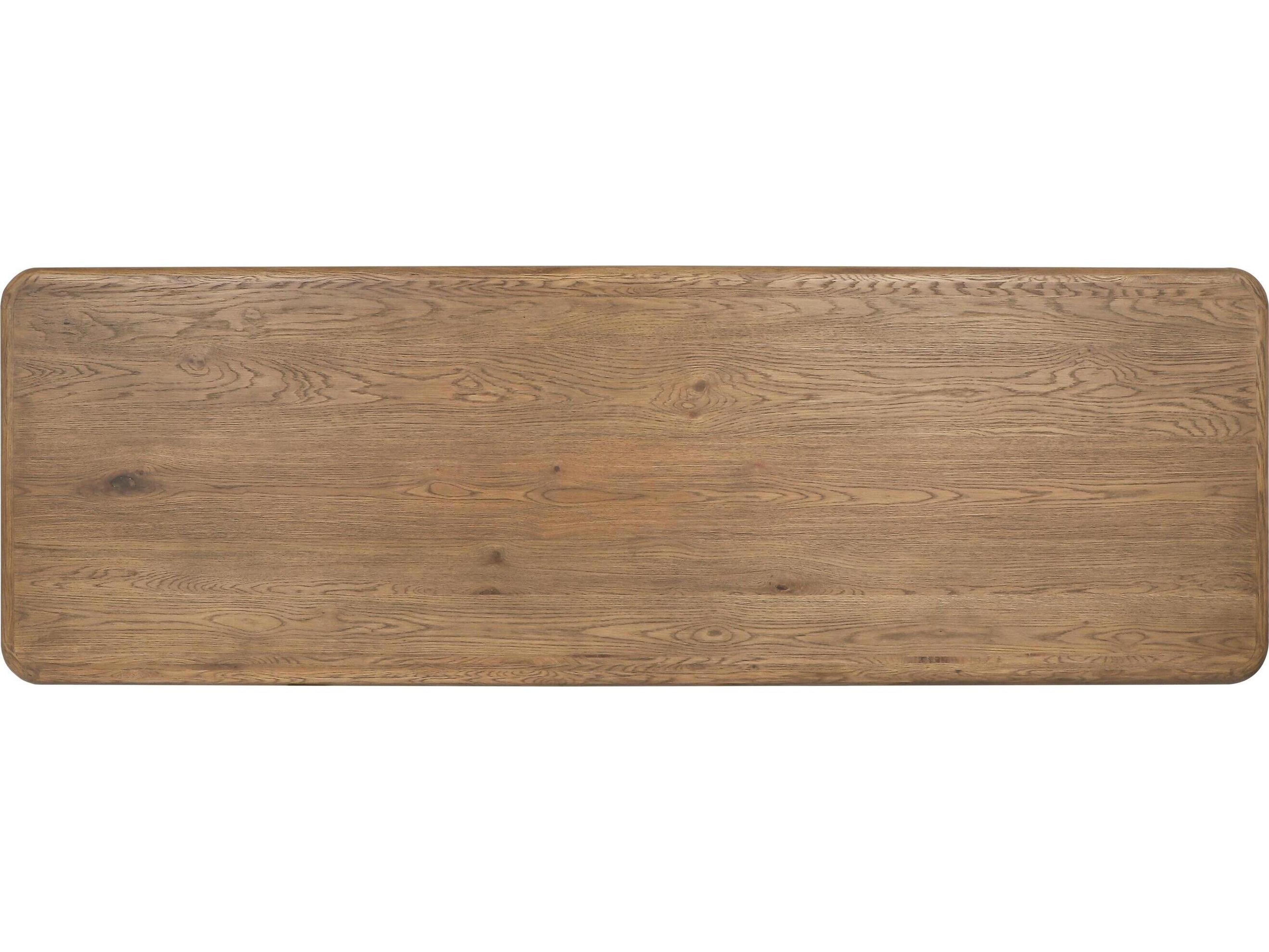 Classic Home Tacoma Rectangular Wood Oak Tan Dining Table