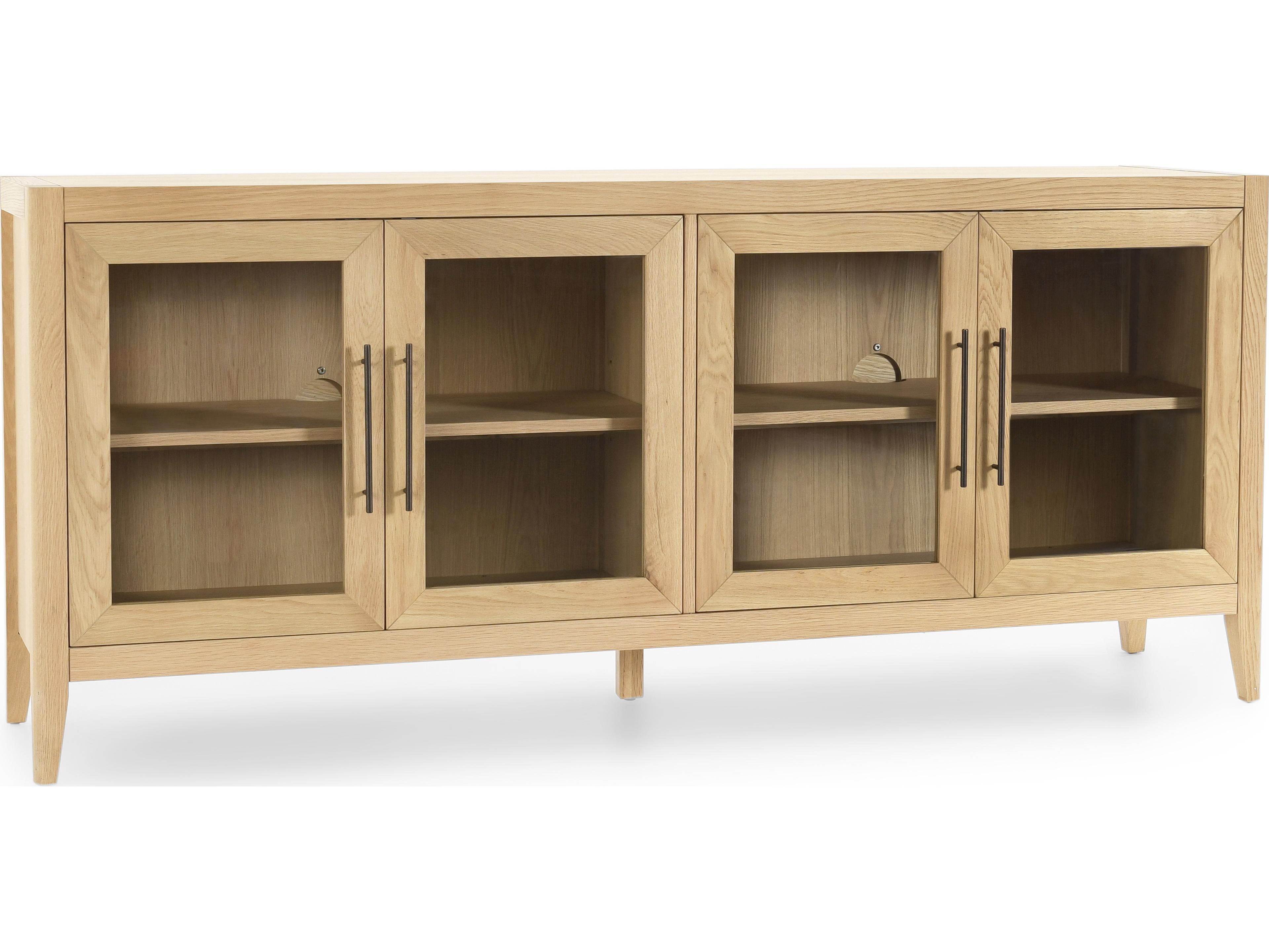 Beechgrove 78" Oak Wood Natural Brown Sideboard