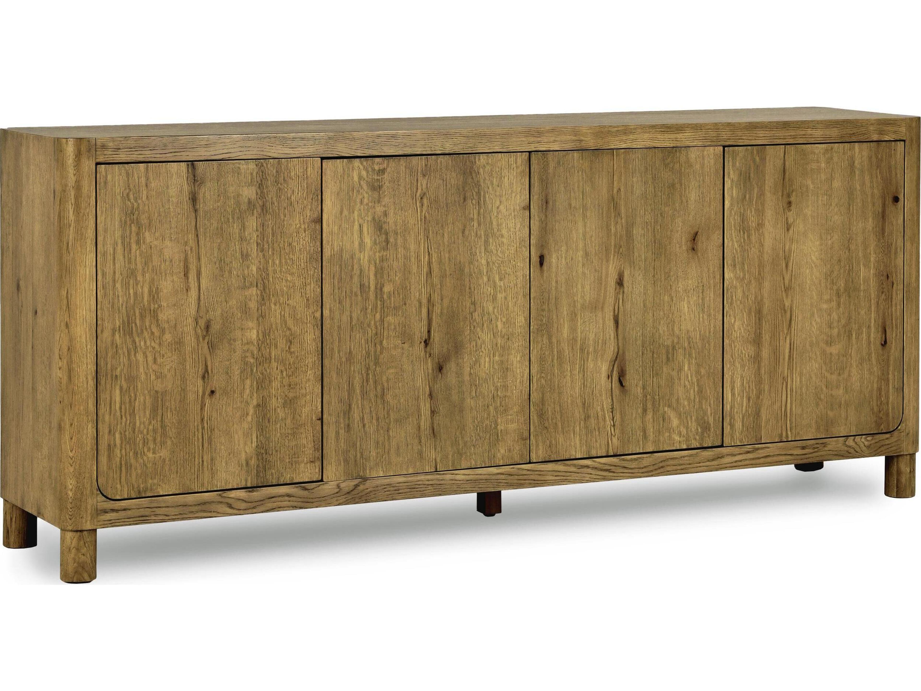 Orlando 80" Oak Wood Brown Sideboard