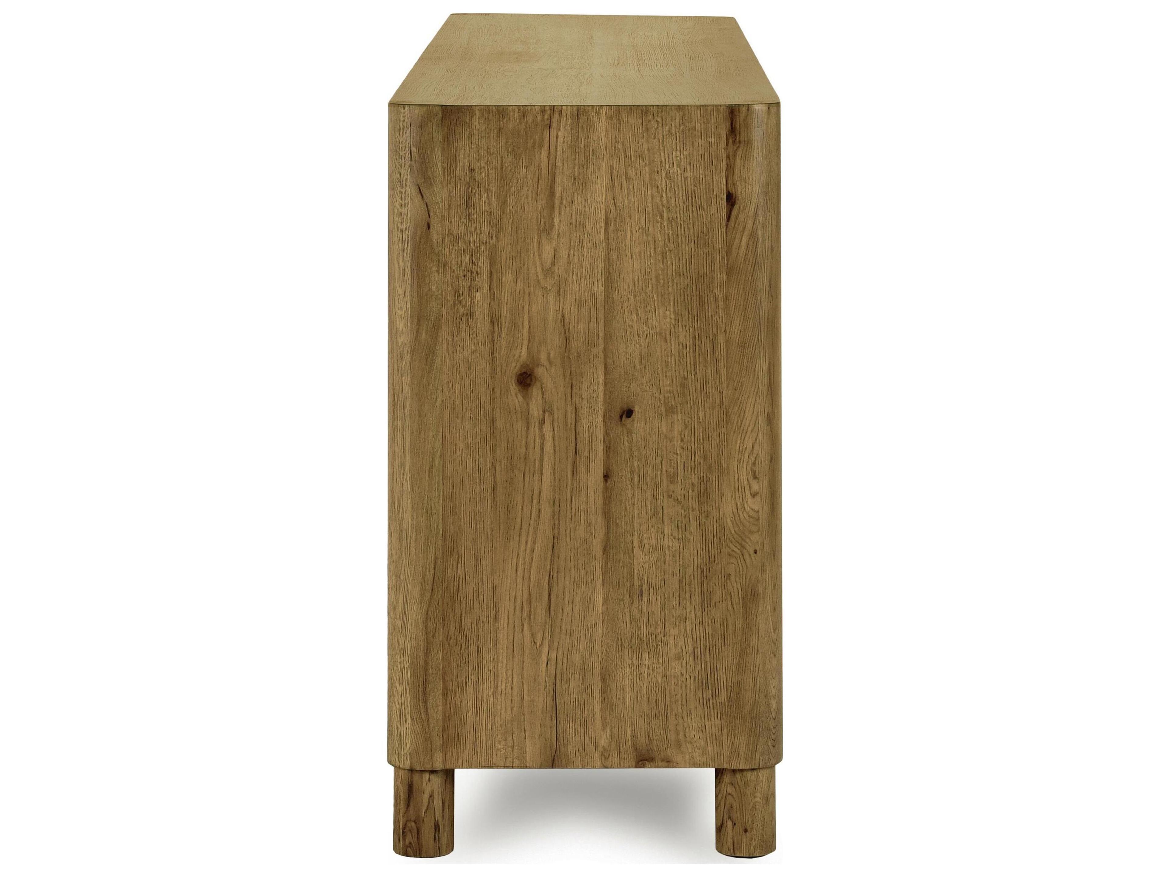 Classic Home Orlando 80" Oak Wood Brown Sideboard