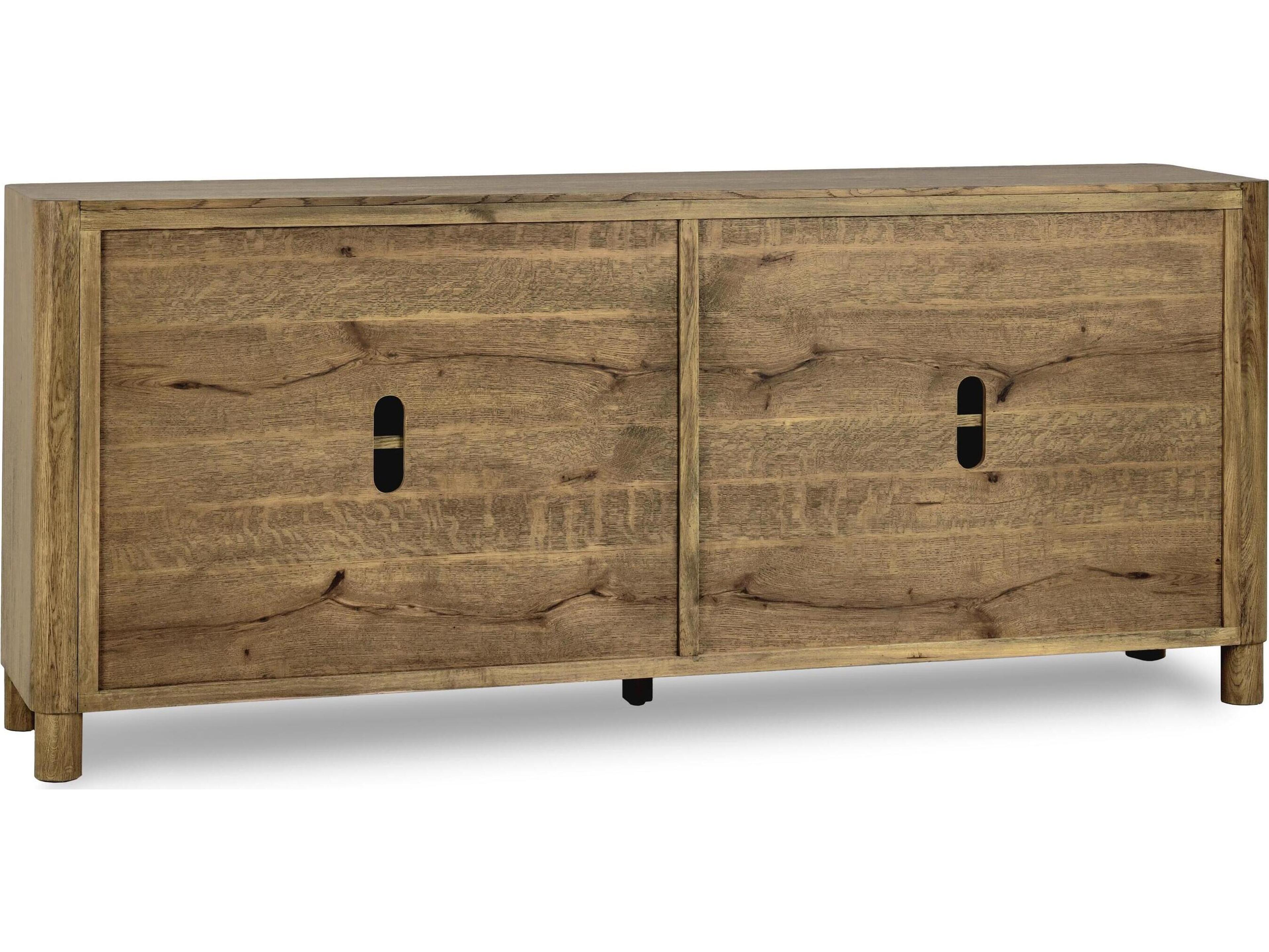 Classic Home Orlando 80" Oak Wood Brown Sideboard