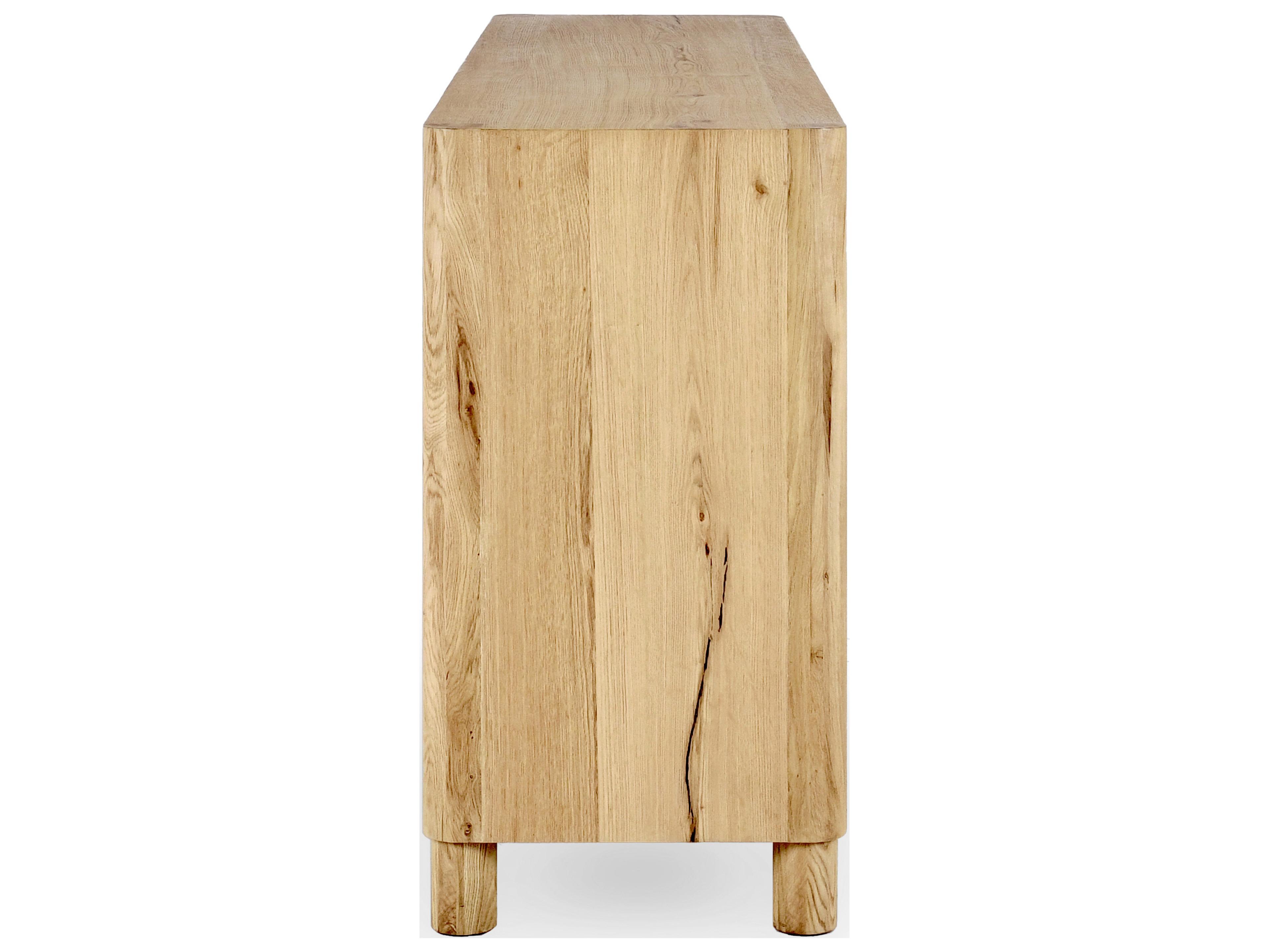 Classic Home Orlando 80" Oak Wood Natural Sideboard