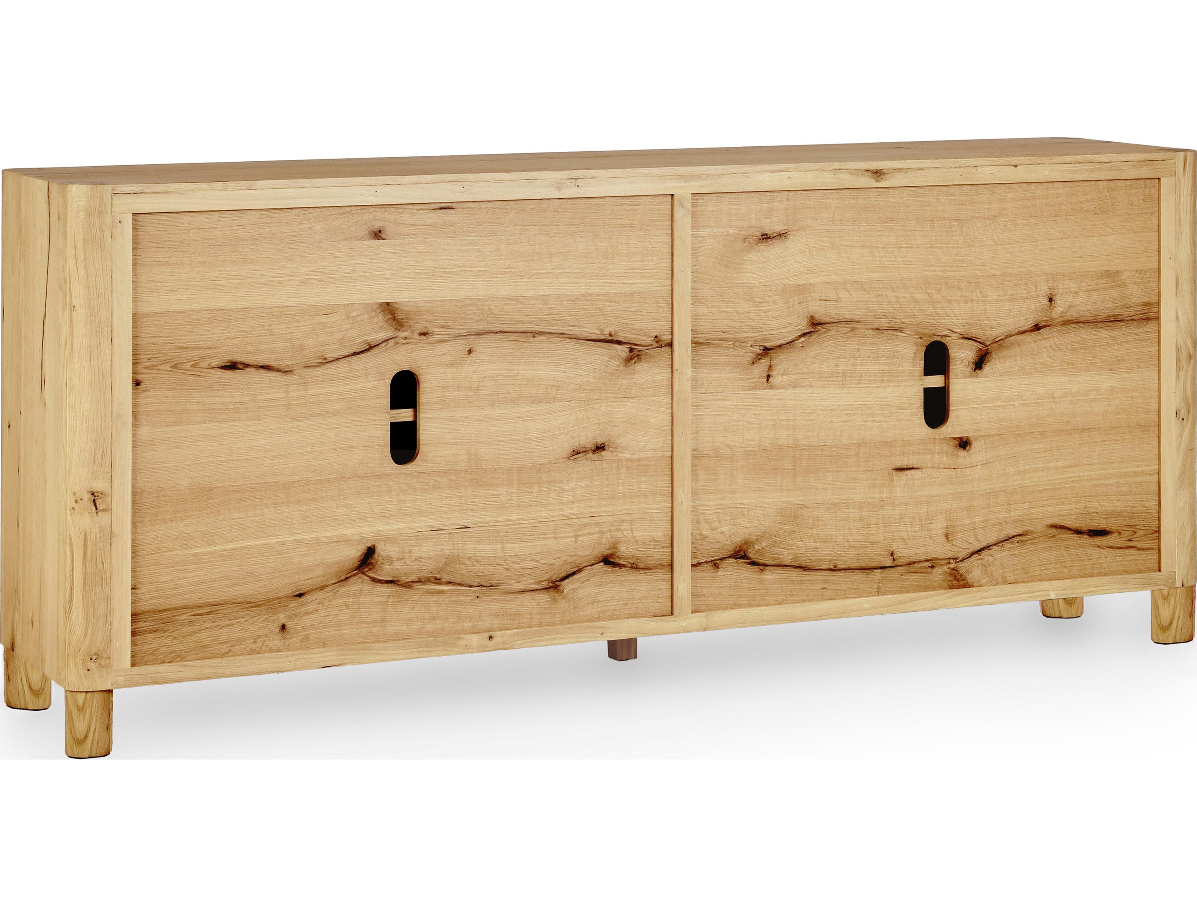 Classic Home Orlando 80" Oak Wood Natural Sideboard