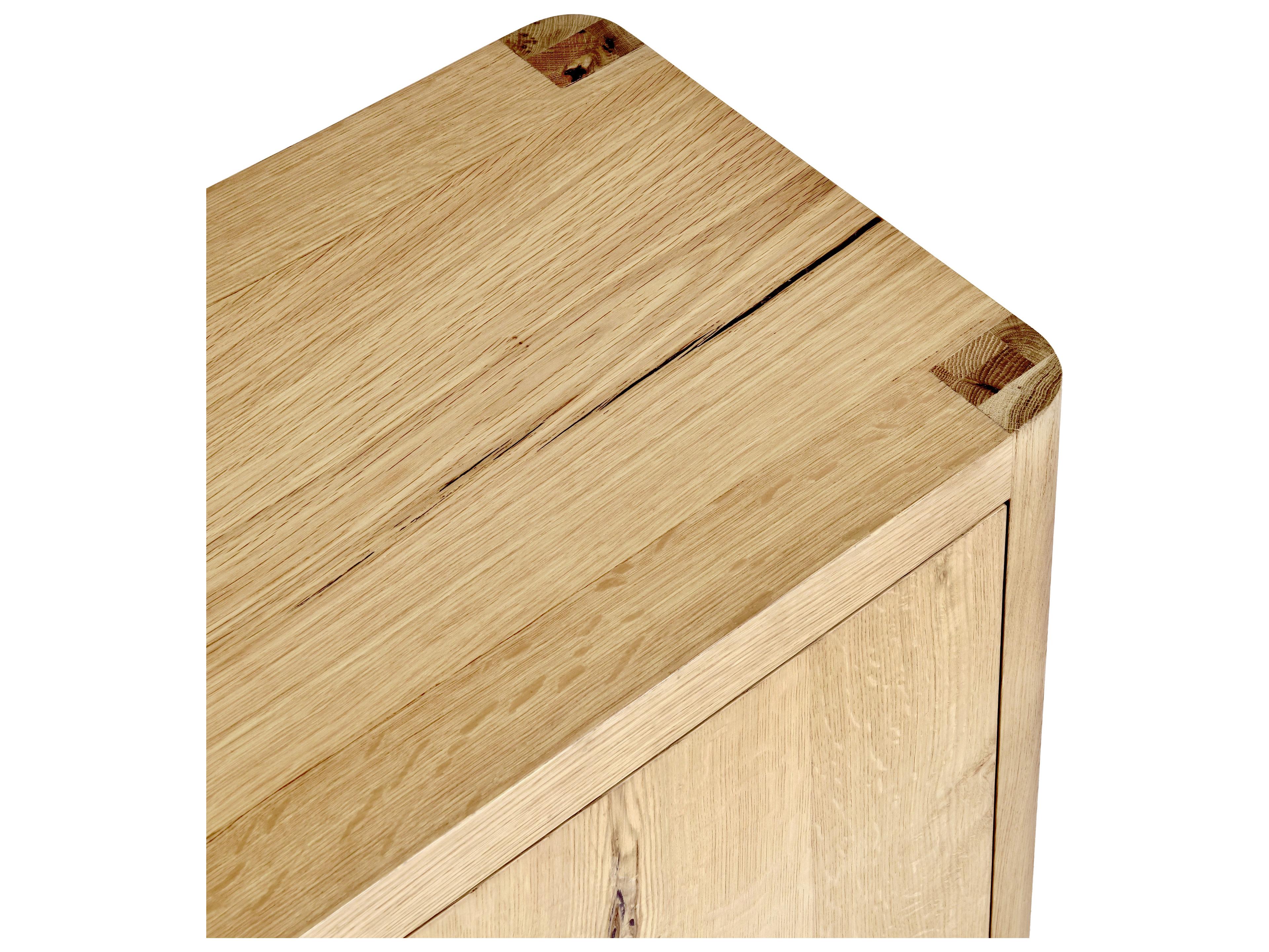 Classic Home Orlando 80" Oak Wood Natural Sideboard