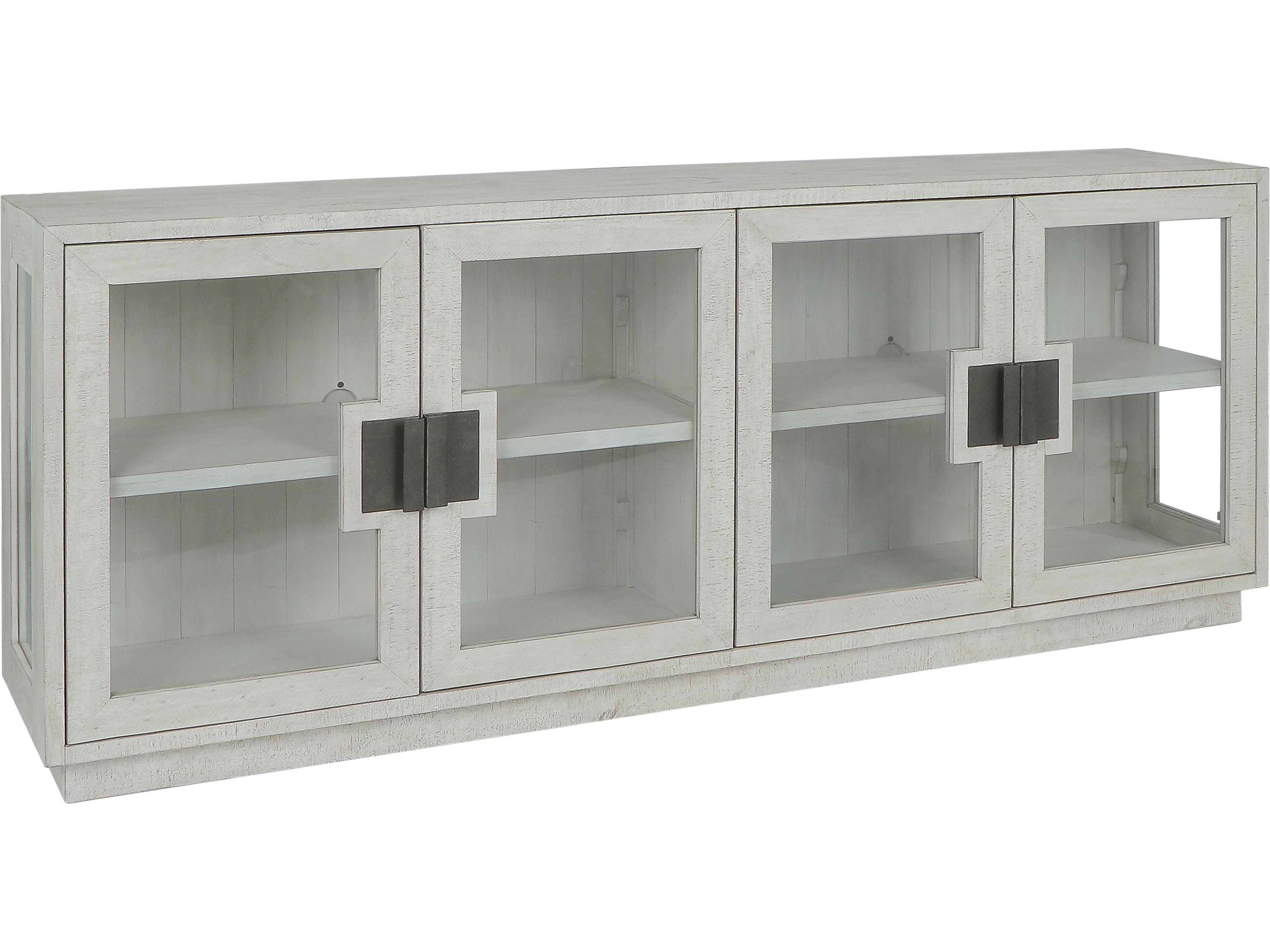 Larson 90" Pine Wood White Wash Sideboard