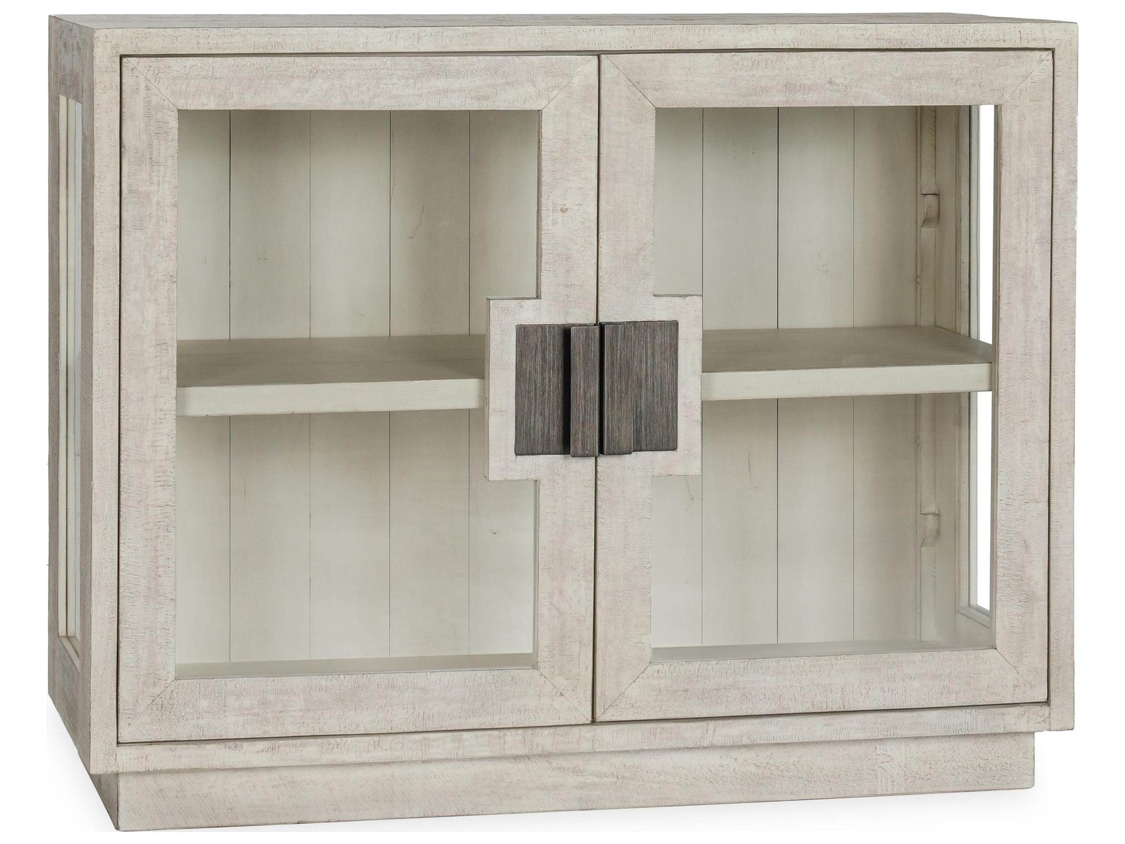 Larson Oak Wood White Display Cabinet
