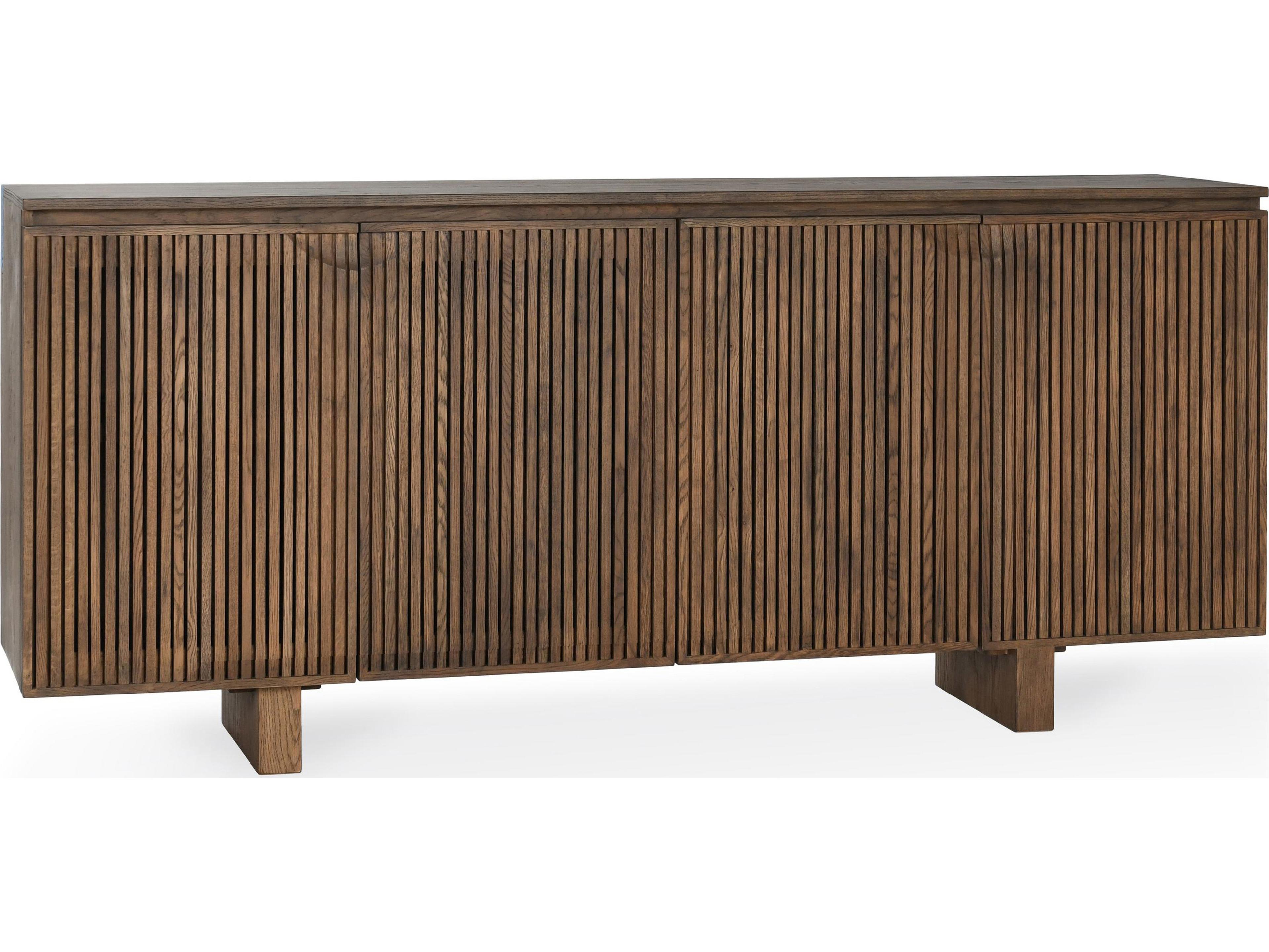 Roya 82" Oak Wood Brown Sideboard