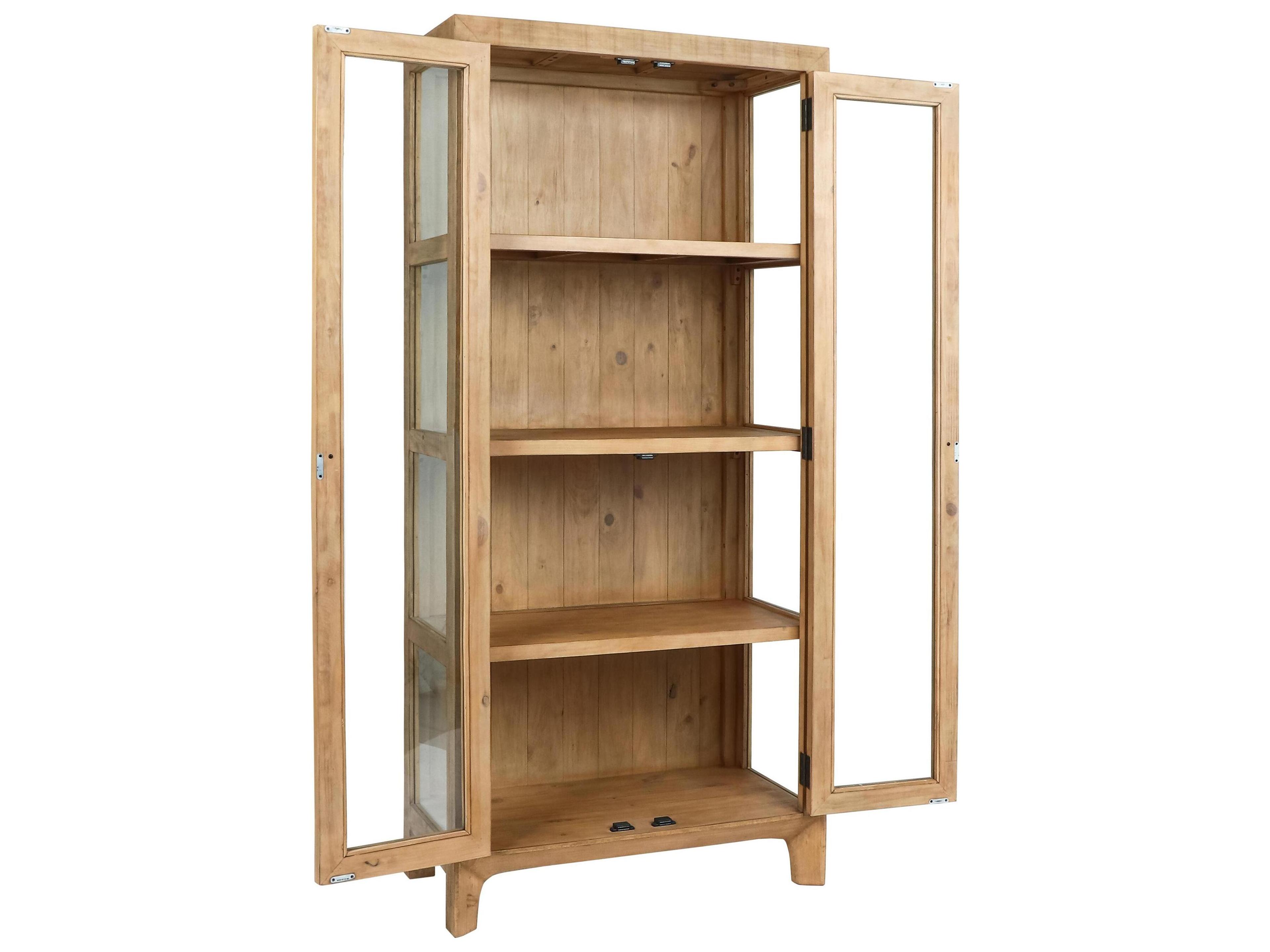 Classic Home Crest Natural Pine Wood Accent Chest