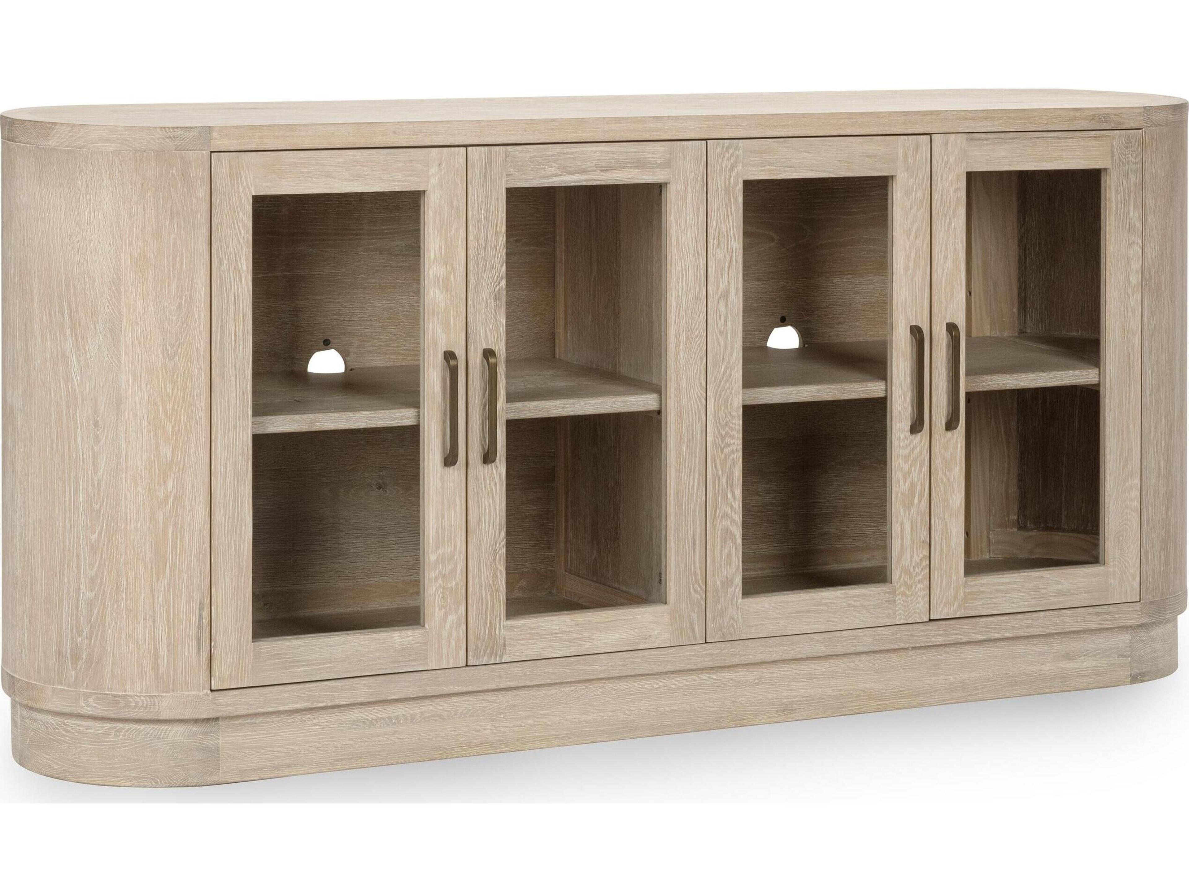 Vander 78" Oak Wood White Wash Sideboard