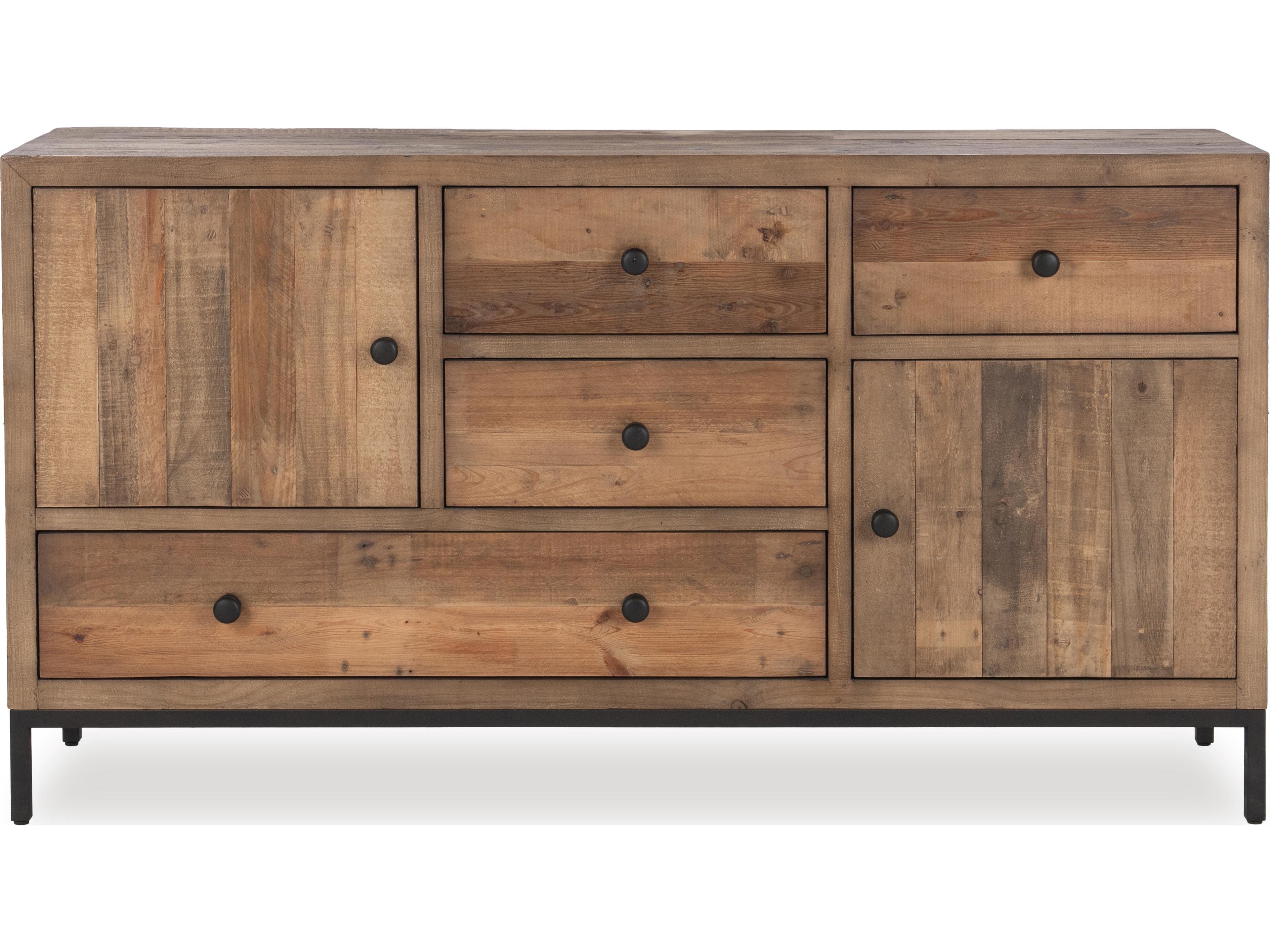 Classic Home Dita 65" Pine Wood Sideboard