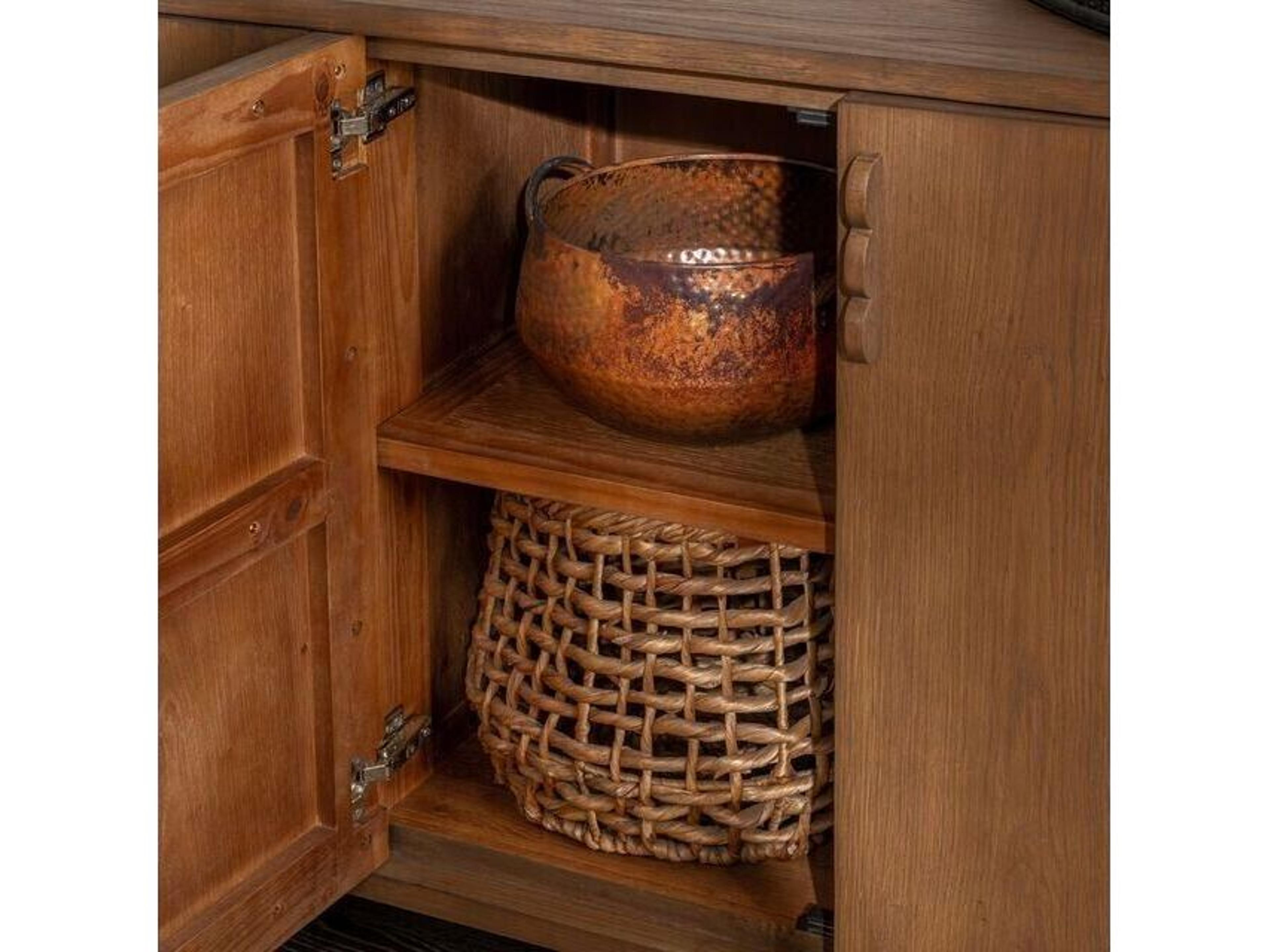 Classic Home Tacoma 72" Oak Wood Sideboard