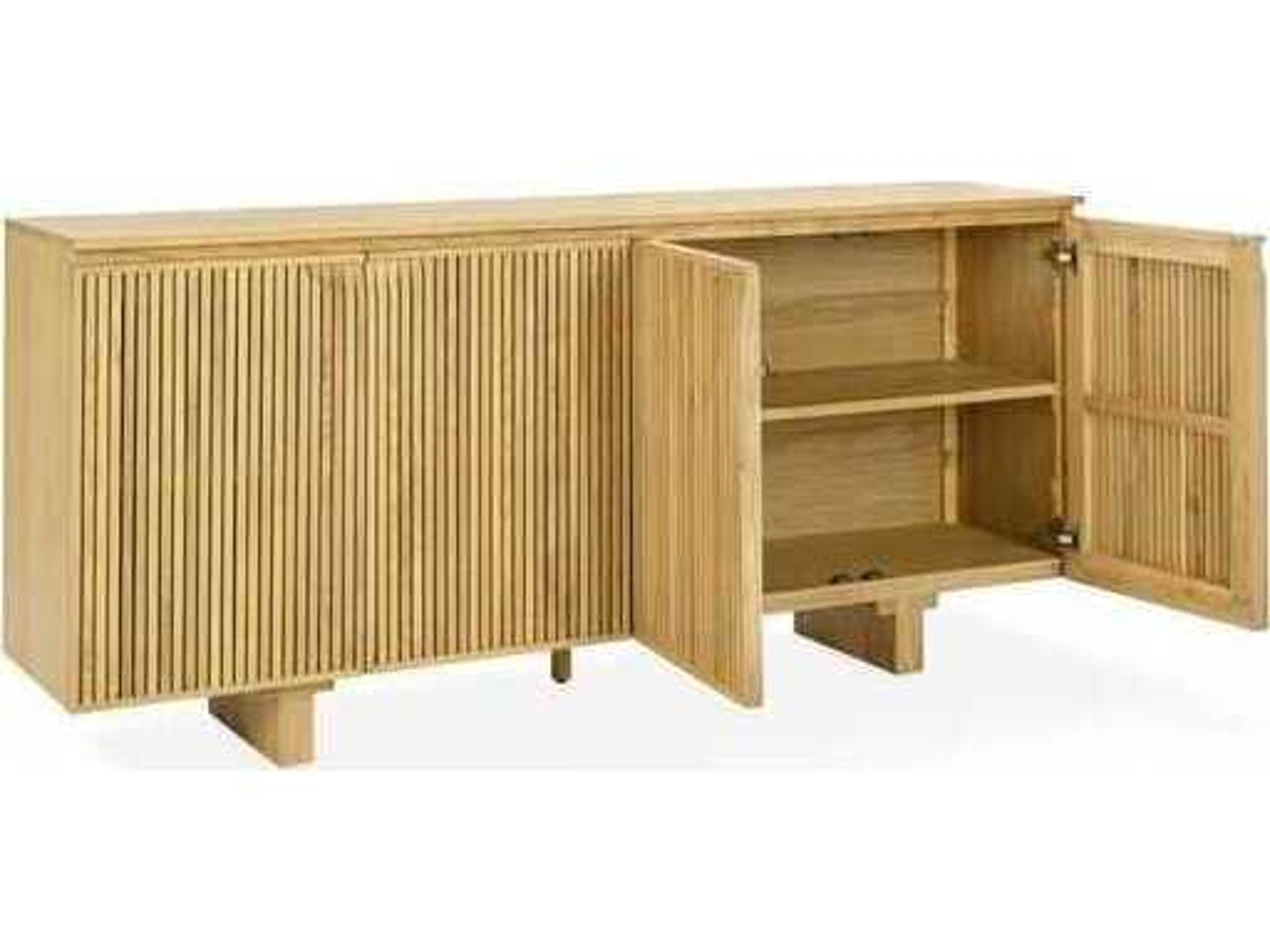 Classic Home Roya 82" Oak Wood Sideboard