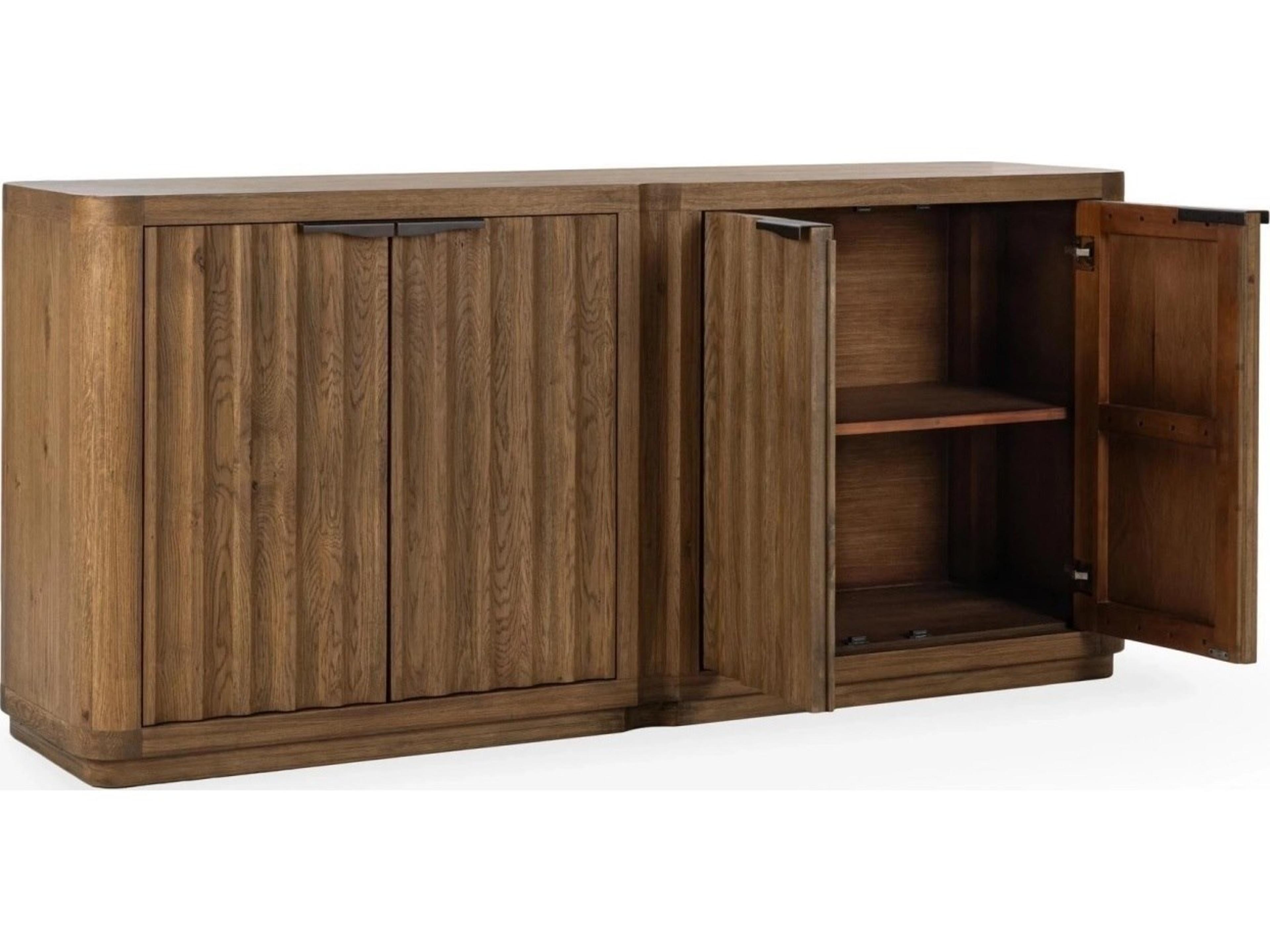 Classic Home Labelle 80" Oak Wood Sideboard