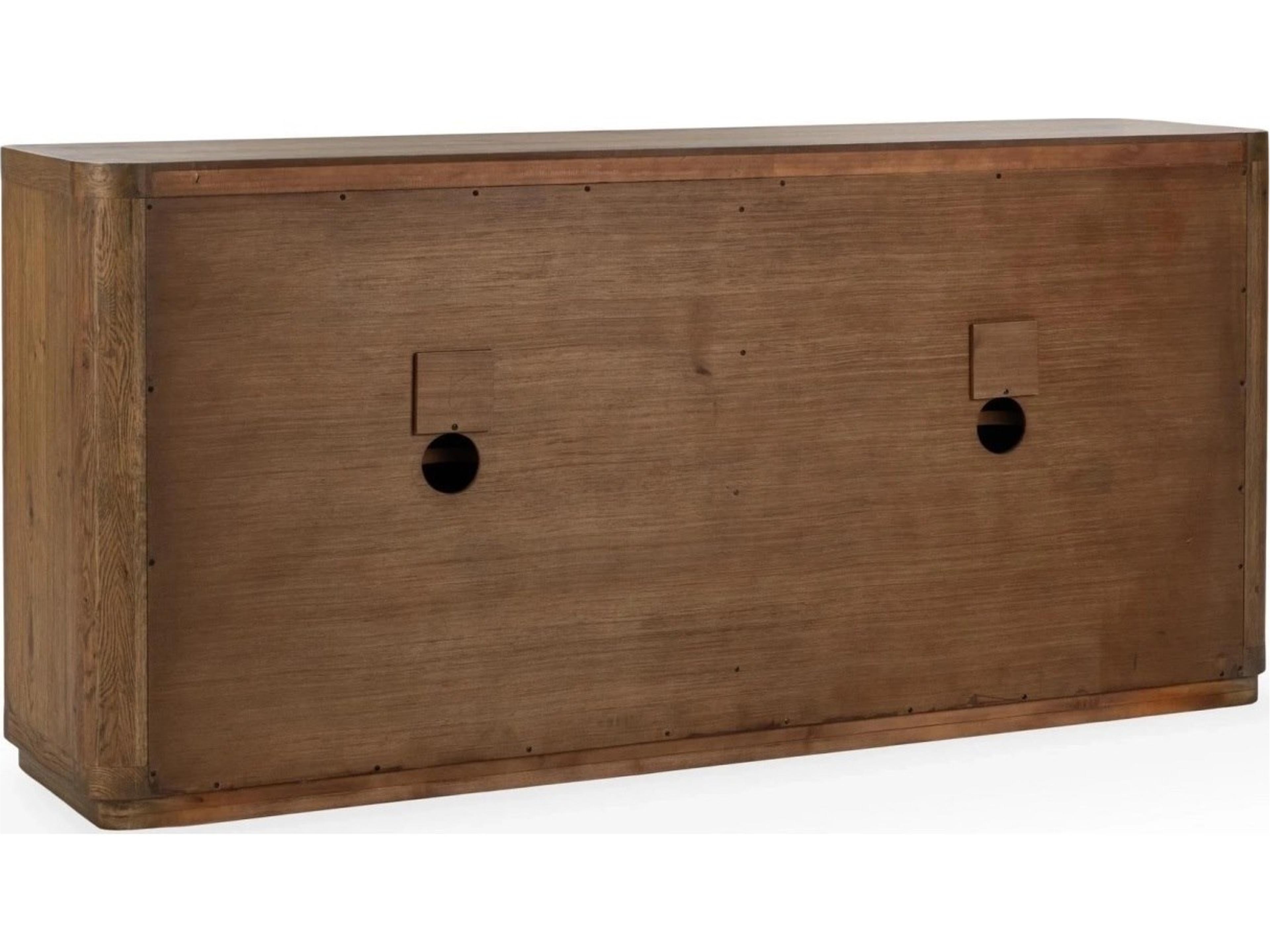 Classic Home Labelle 80" Oak Wood Sideboard