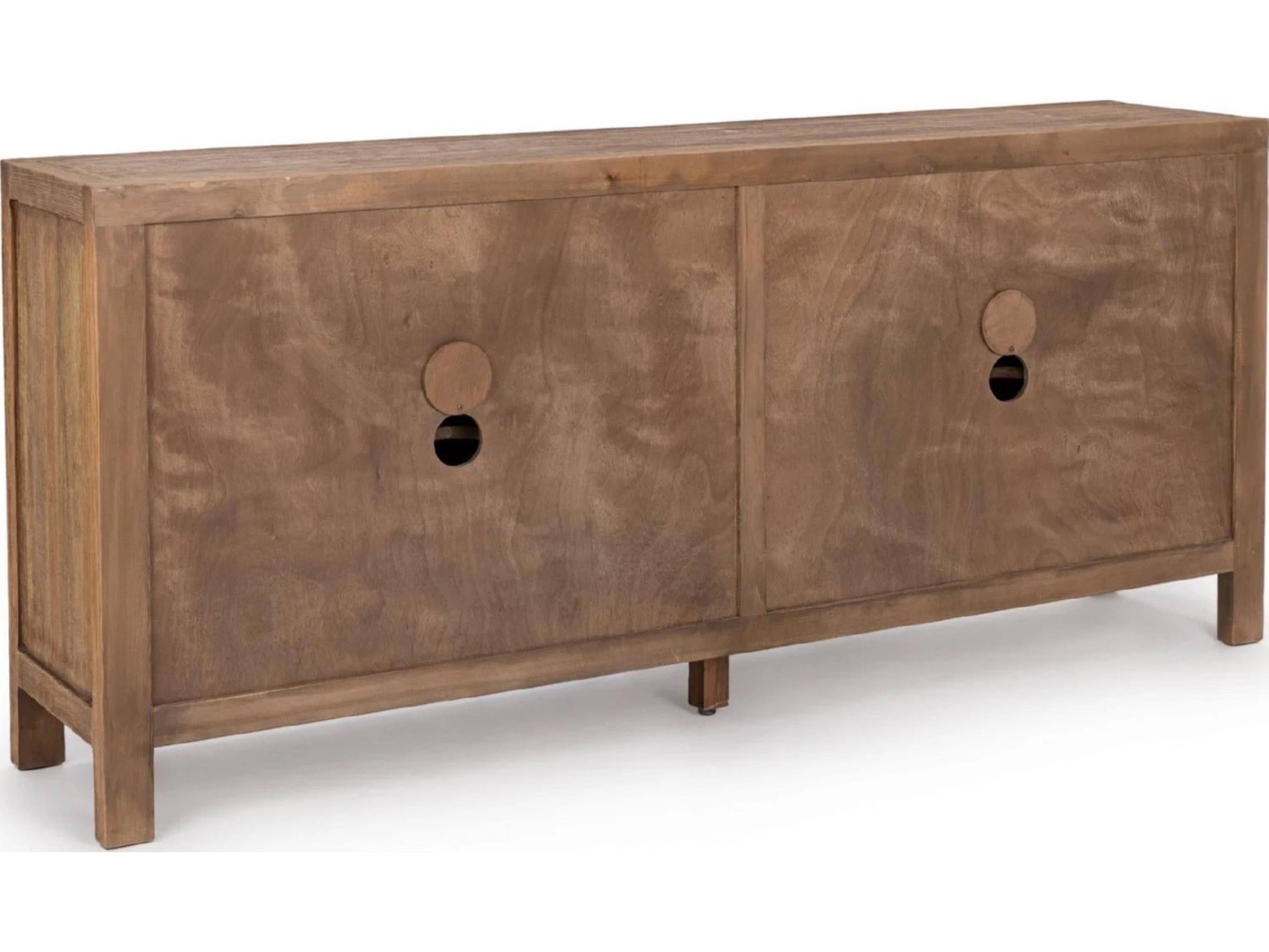 Classic Home Gama Drifted Sand Pine Wood Sideboard