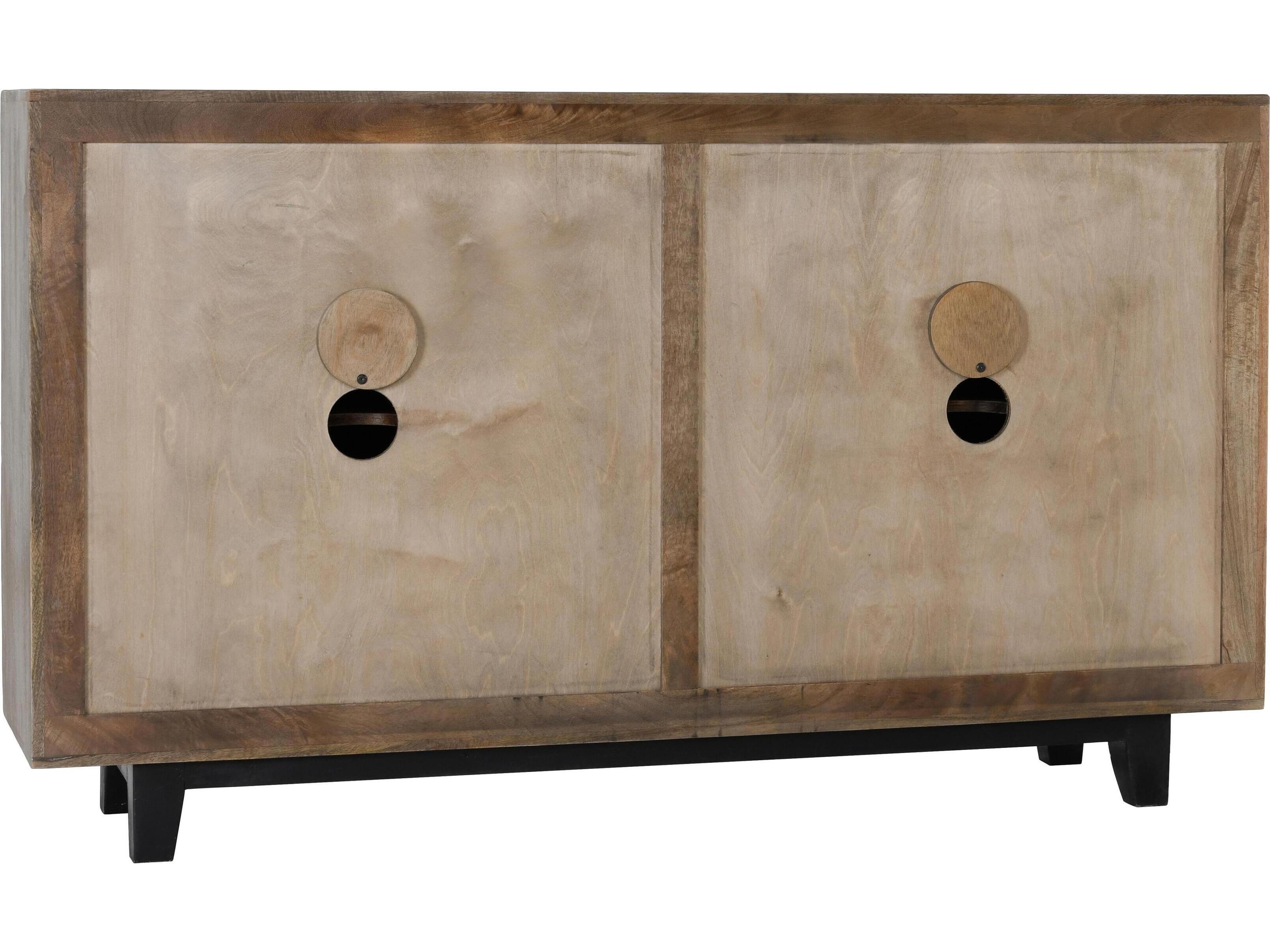 Classic Home Vivienne 65" Mango Wood Gray Sideboard