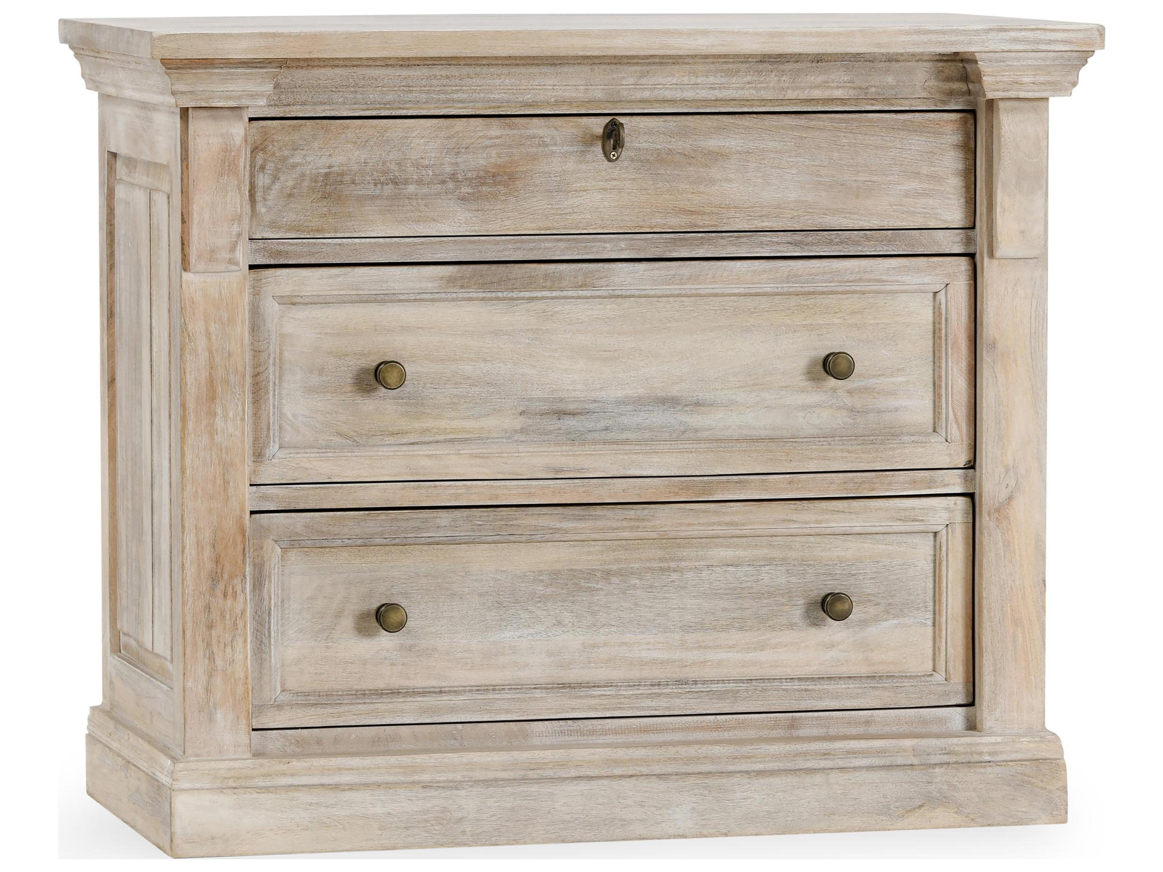 Adelaide 3-Drawers Hardwood Nightstand