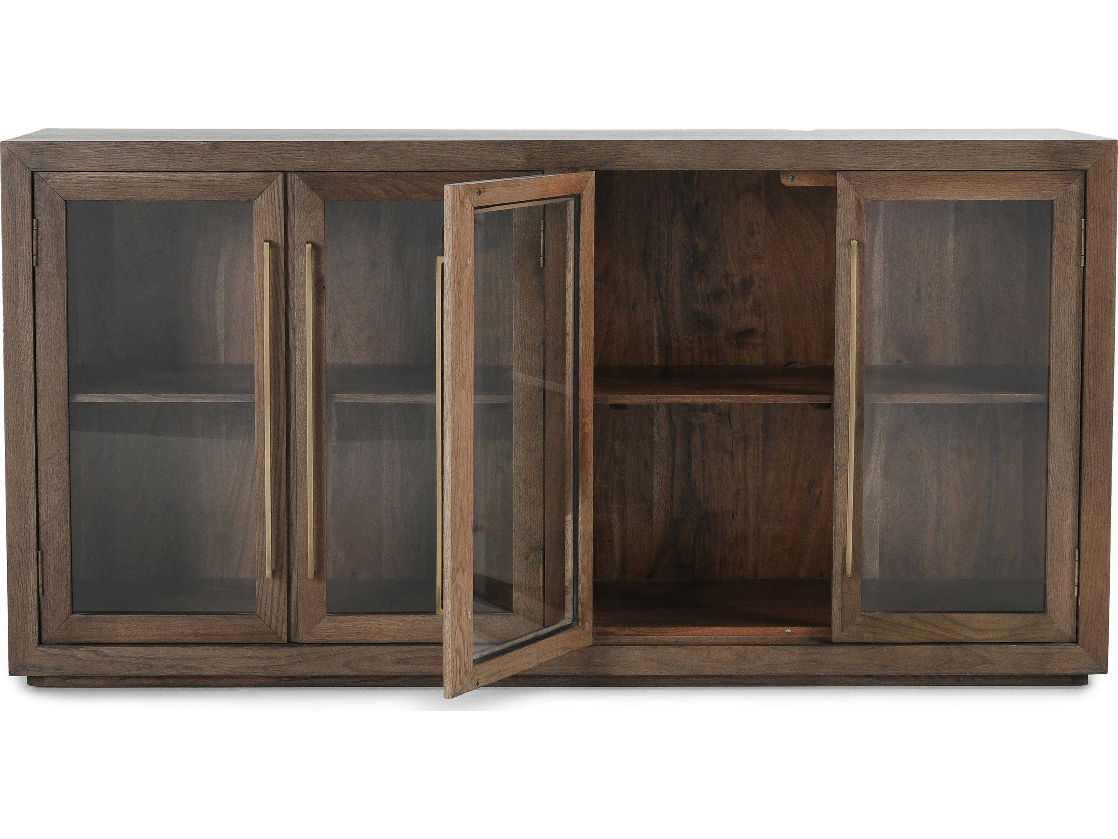 Classic Home Bradley 72" Oak Wood Brown Sideboard