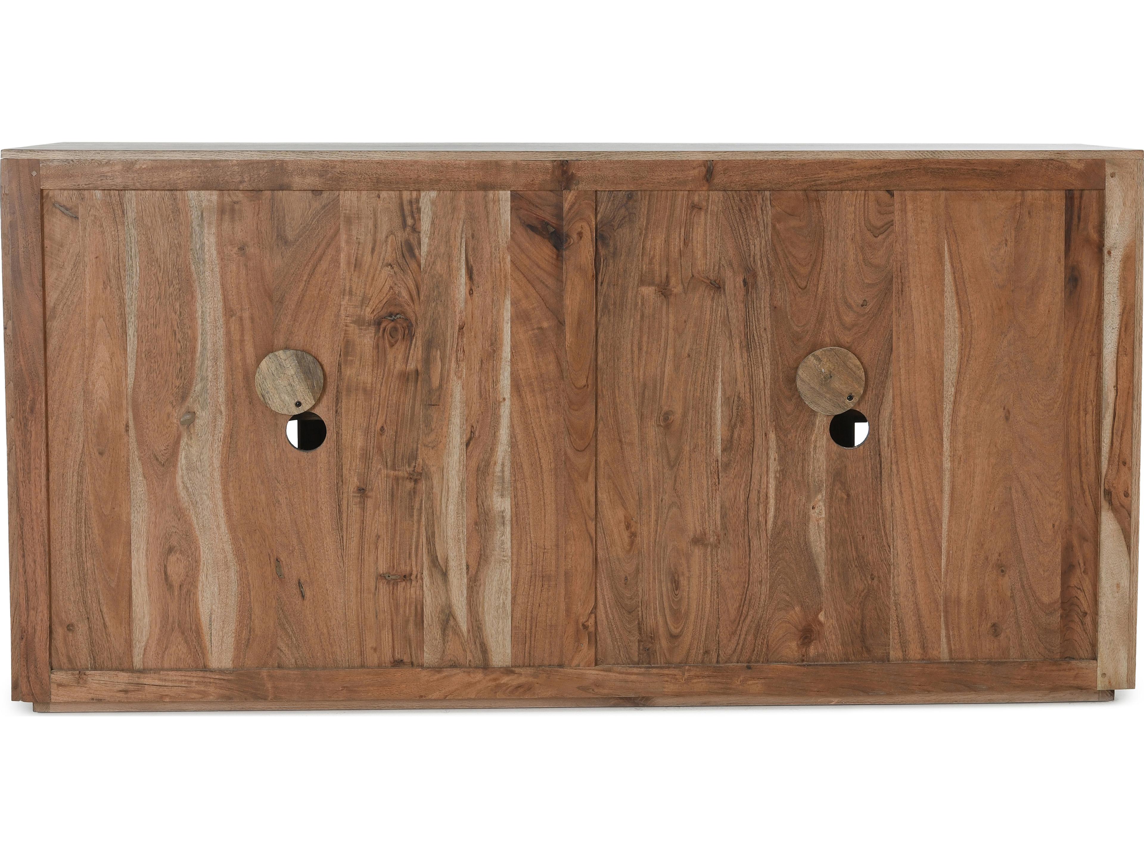 Classic Home Bradley 72" Oak Wood Brown Sideboard