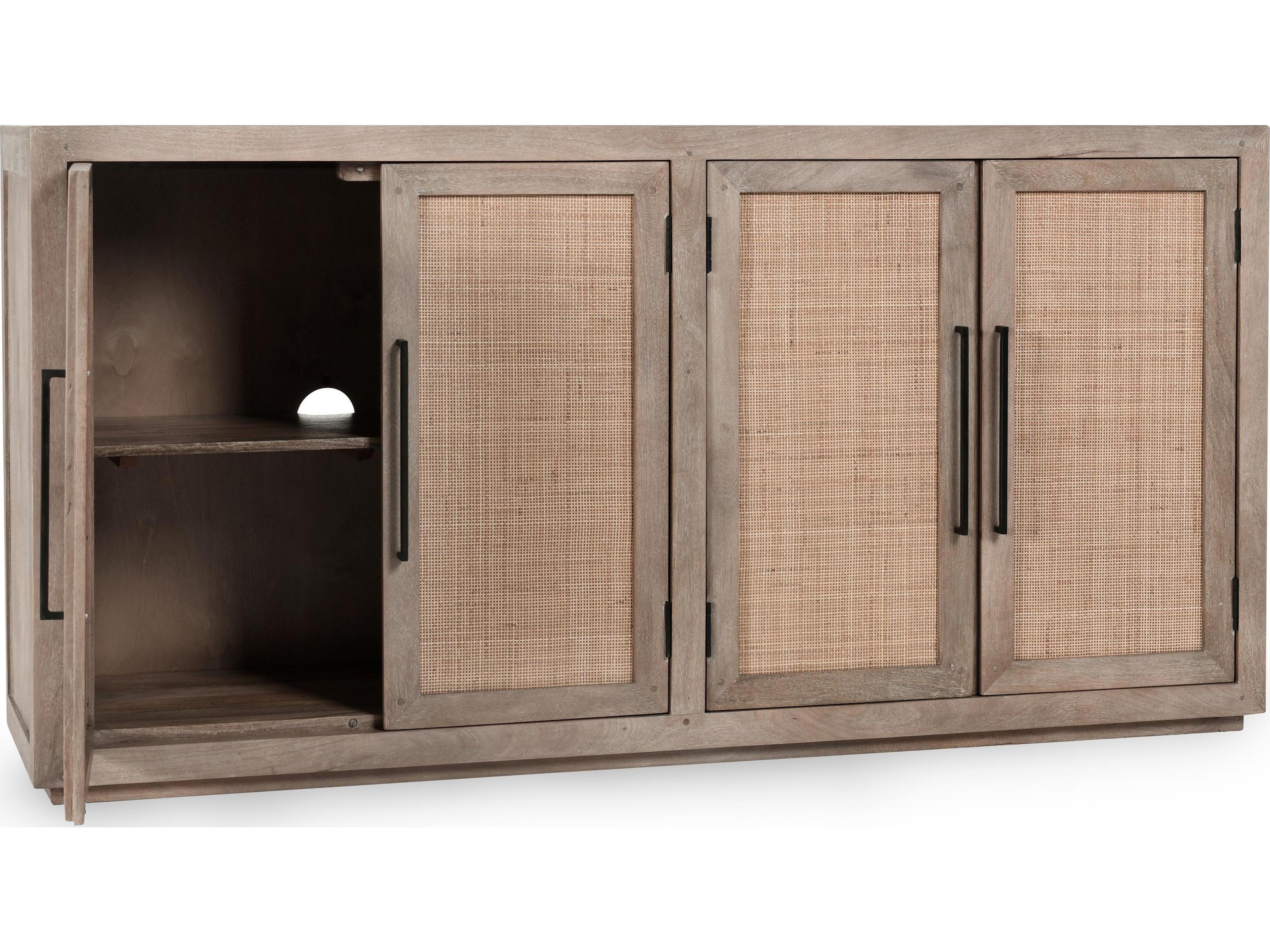 Classic Home Jensen 72" Mango Wood Taupe Sideboard