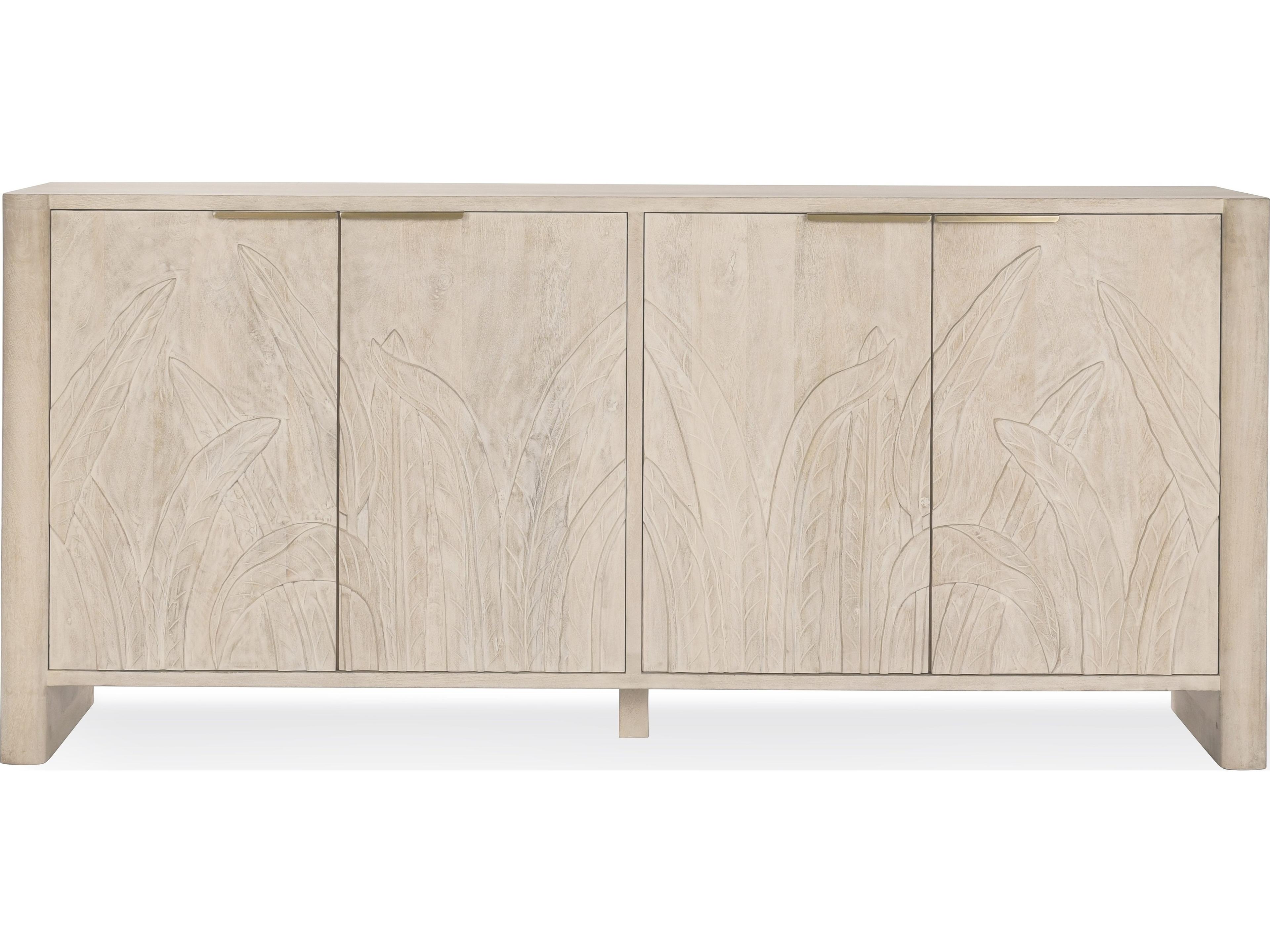 Classic Home Ledro 82" Mango Wood White Wash Sideboard
