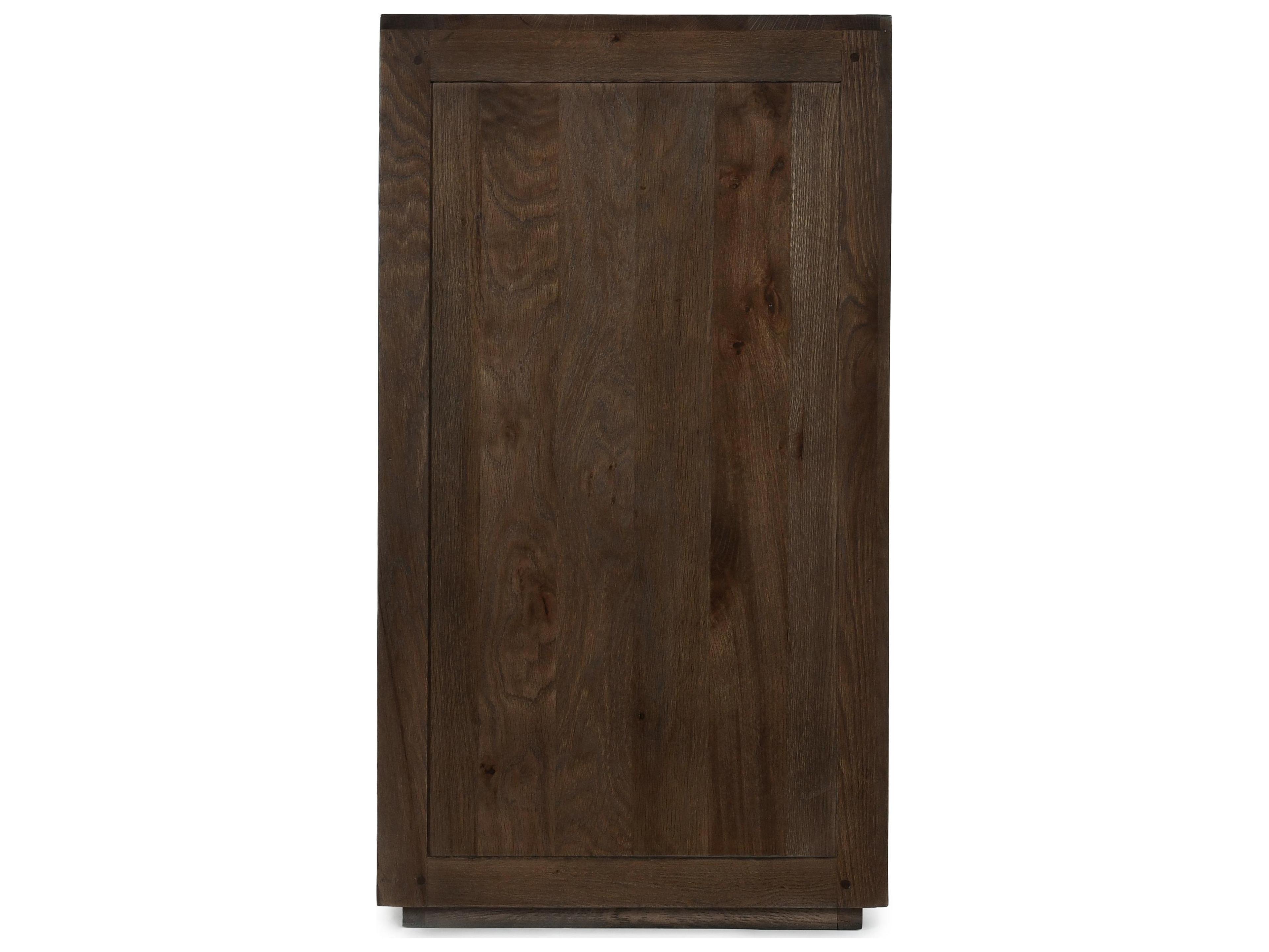 Classic Home Bradley Cocoa Brown Oak Wood Accent Chest