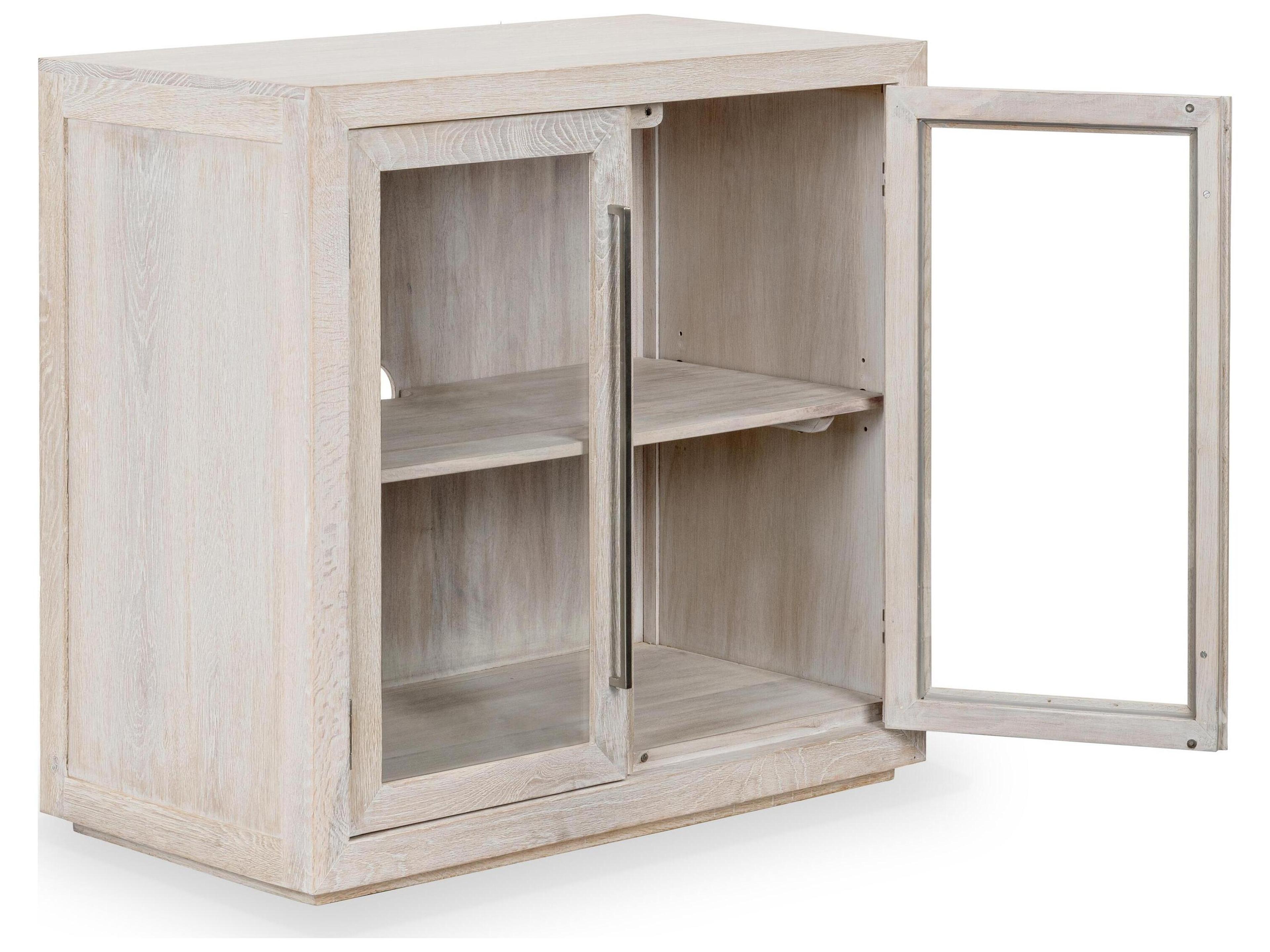 Classic Home Bradley White Wash Oak Wood Accent Chest